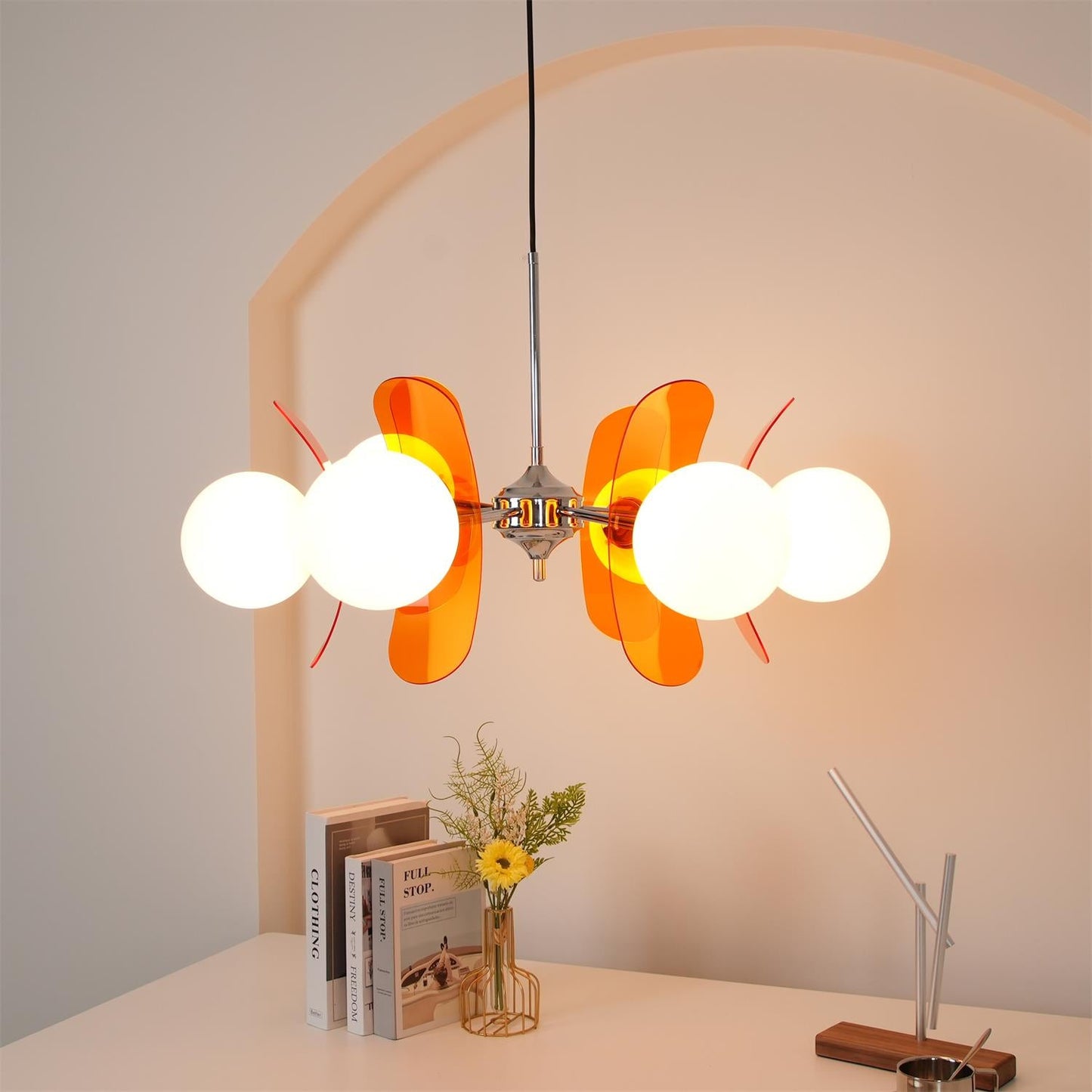 Phosphorescent Chandelier | High-Quality Iron & Glass | 3 to 8 Heads Options