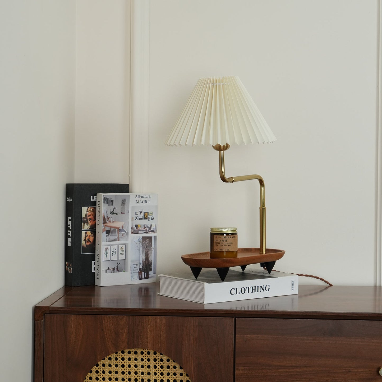 Pia TL Table Lamp | Wood and Iron Frame | 51 cm Height