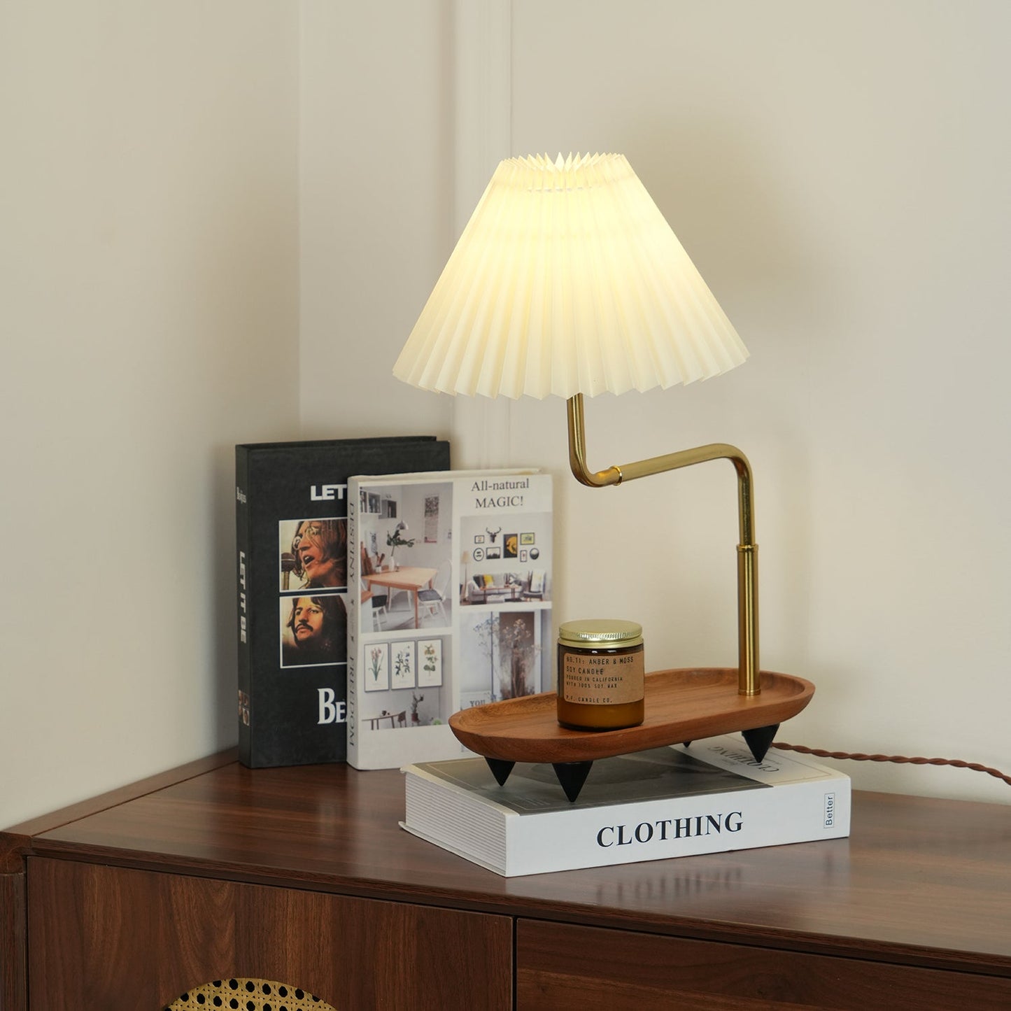 Pia TL Table Lamp | Wood and Iron Frame | 51 cm Height