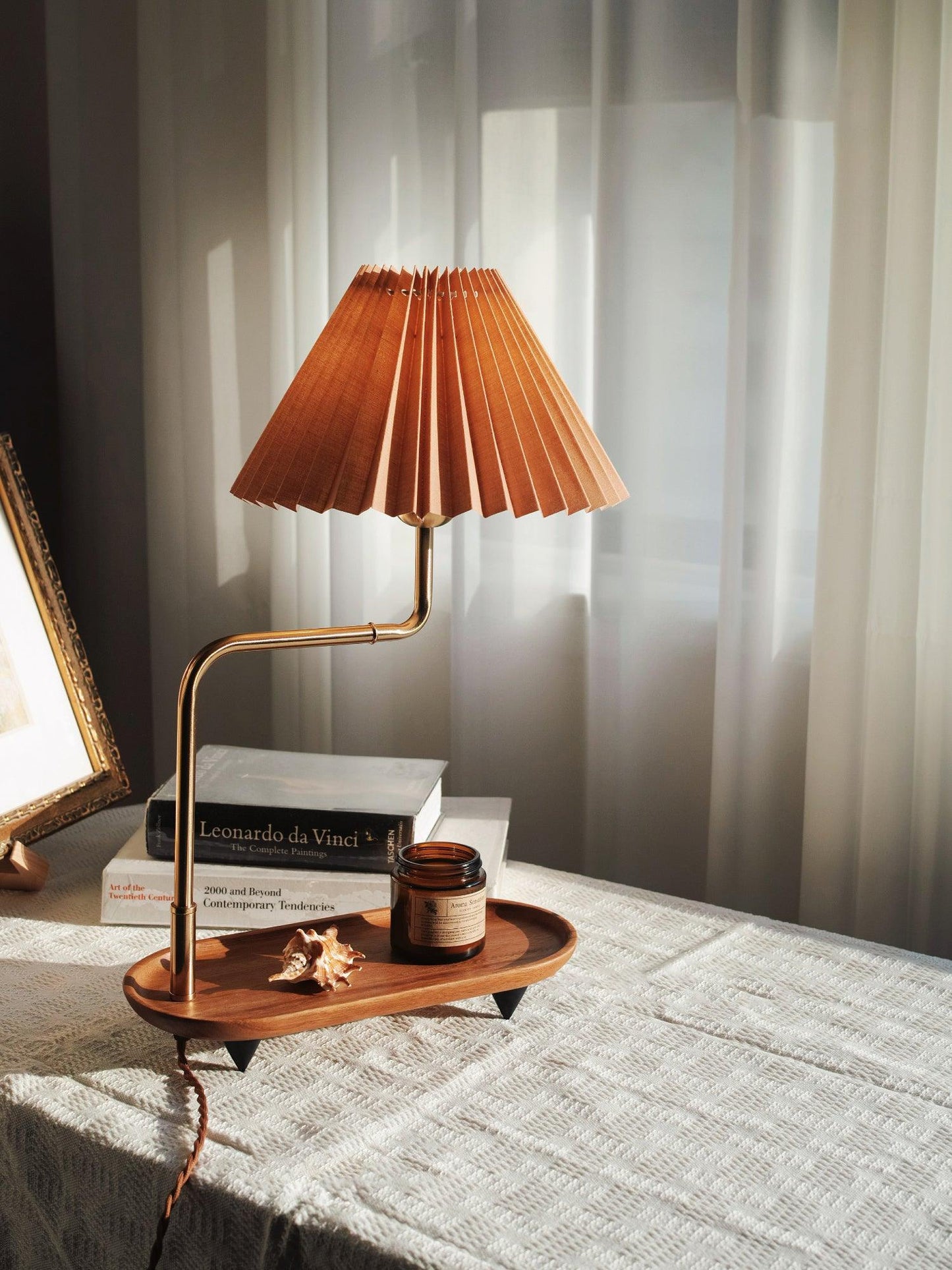 Pia TL Table Lamp | Wood and Iron Frame | 51 cm Height