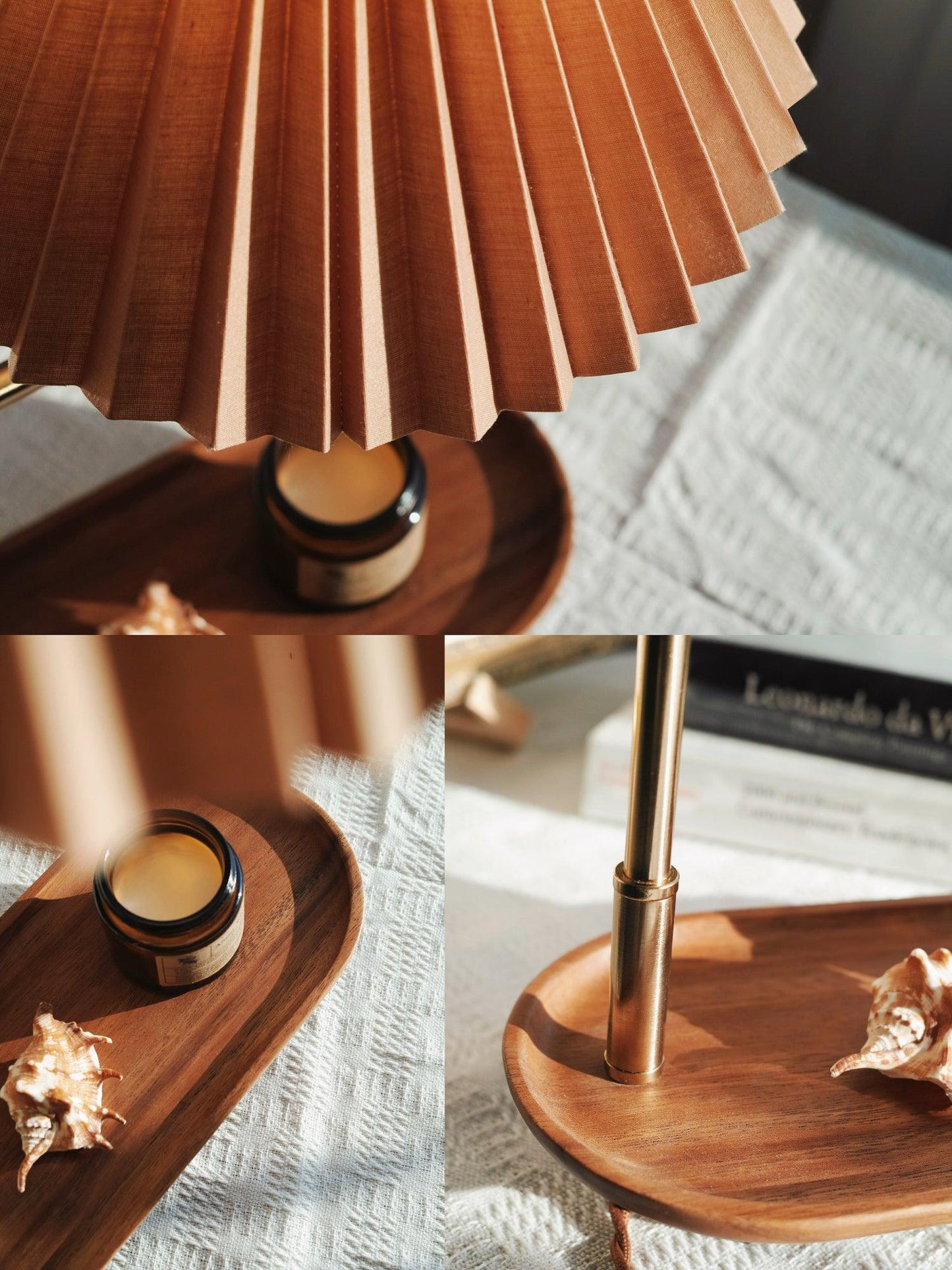 Pia TL Table Lamp | Wood and Iron Frame | 51 cm Height