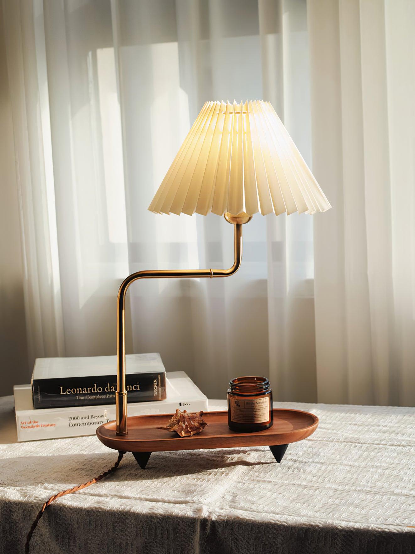 Pia TL Table Lamp | Wood and Iron Frame | 51 cm Height