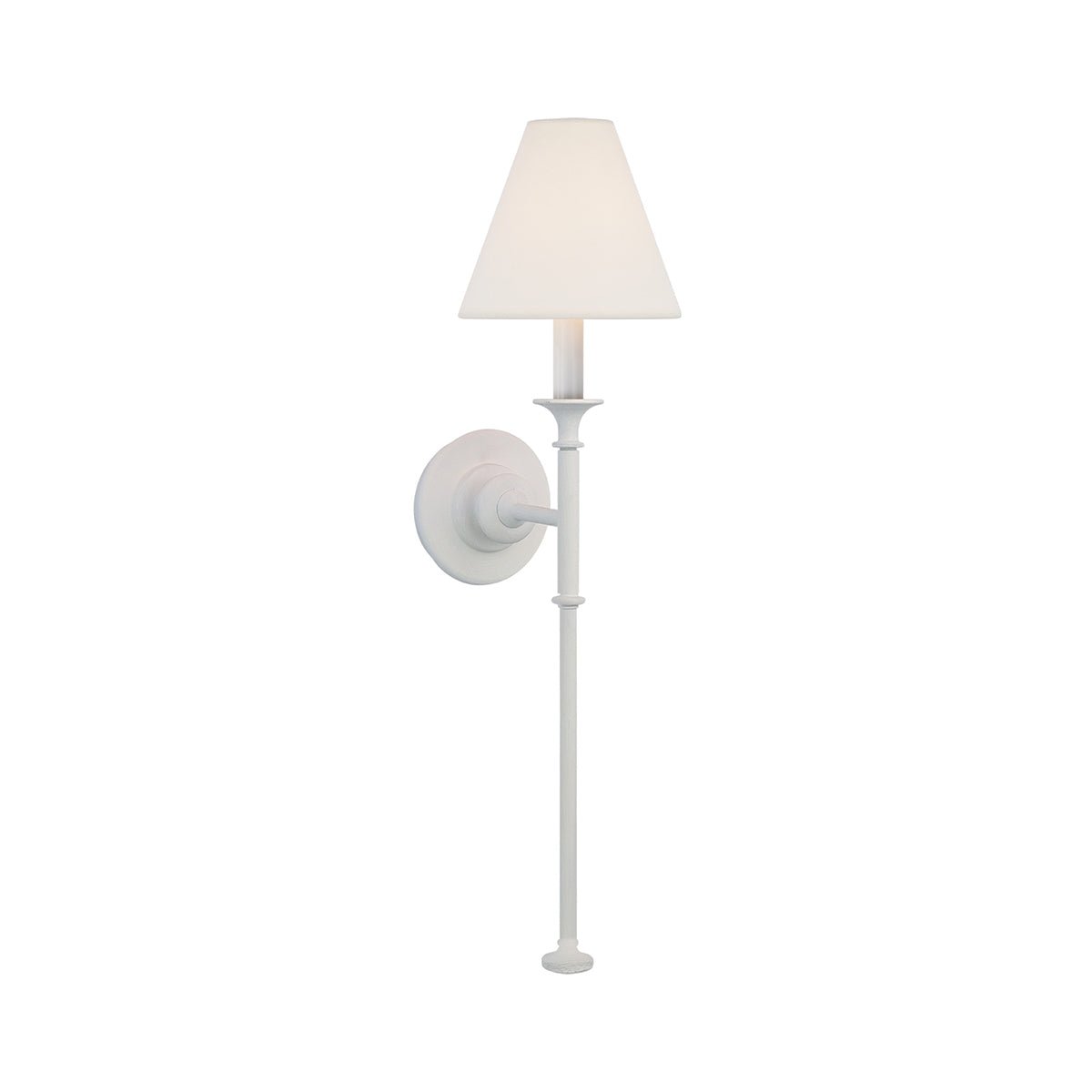 Luella Wall Lamp | Fabric & Metal | Black, Aged Gold, White