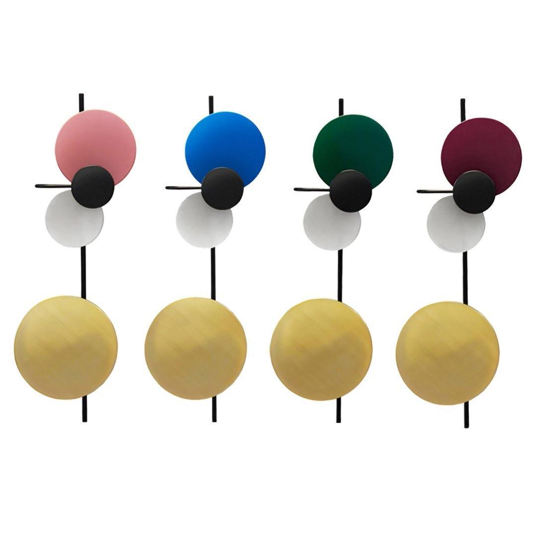 Planet Wall Lamp | Metal LED | Electric Blue & Indian Red