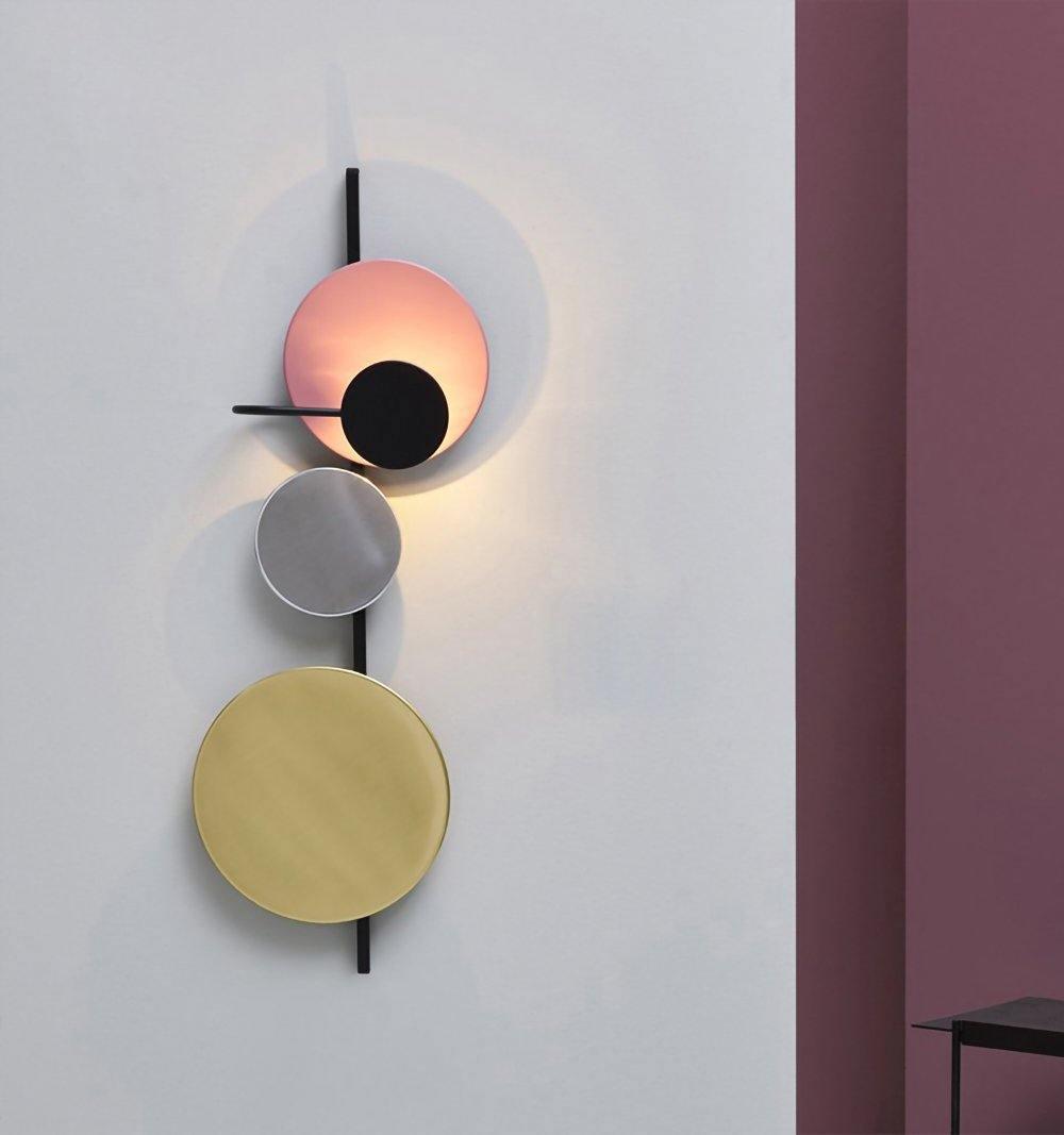 Planet Wall Lamp | Metal LED | Electric Blue & Indian Red