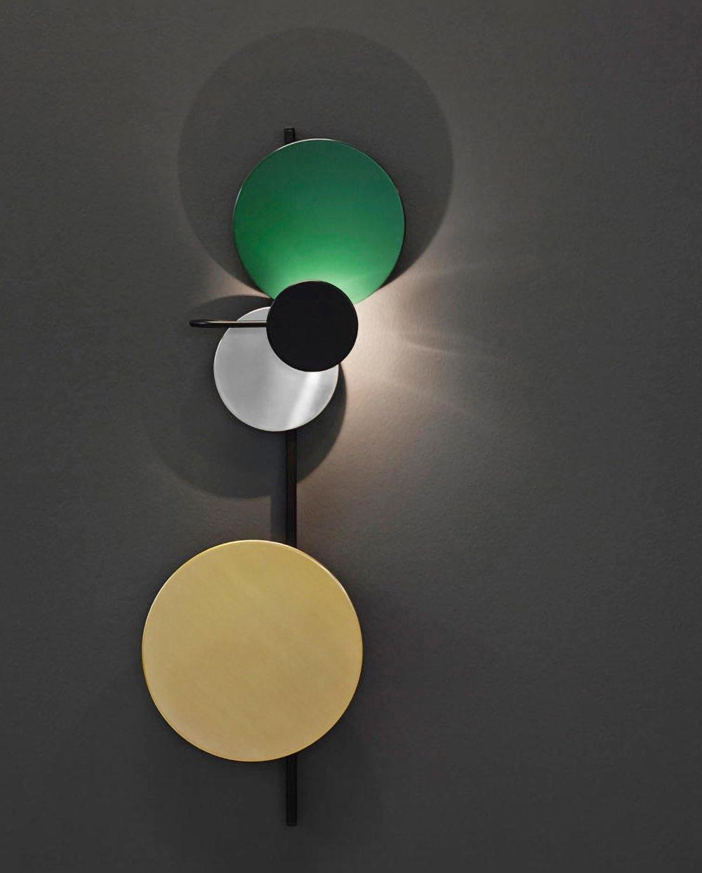 Planet Wall Lamp | Metal LED | Electric Blue & Indian Red