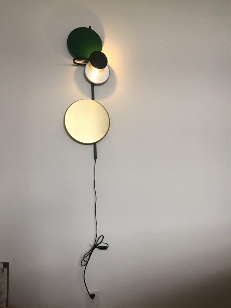 Planet Wall Lamp | Metal LED | Electric Blue & Indian Red