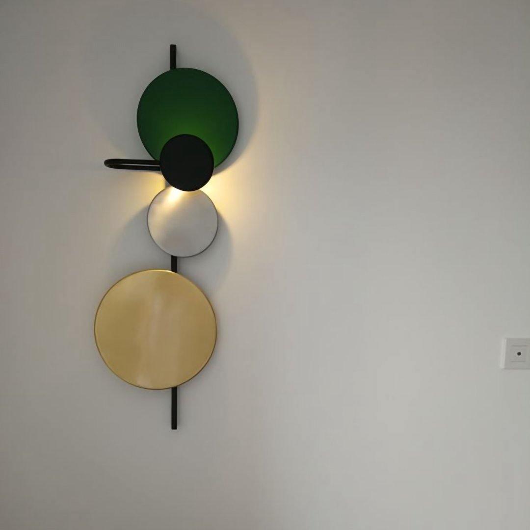Planet Wall Lamp | Metal LED | Electric Blue & Indian Red