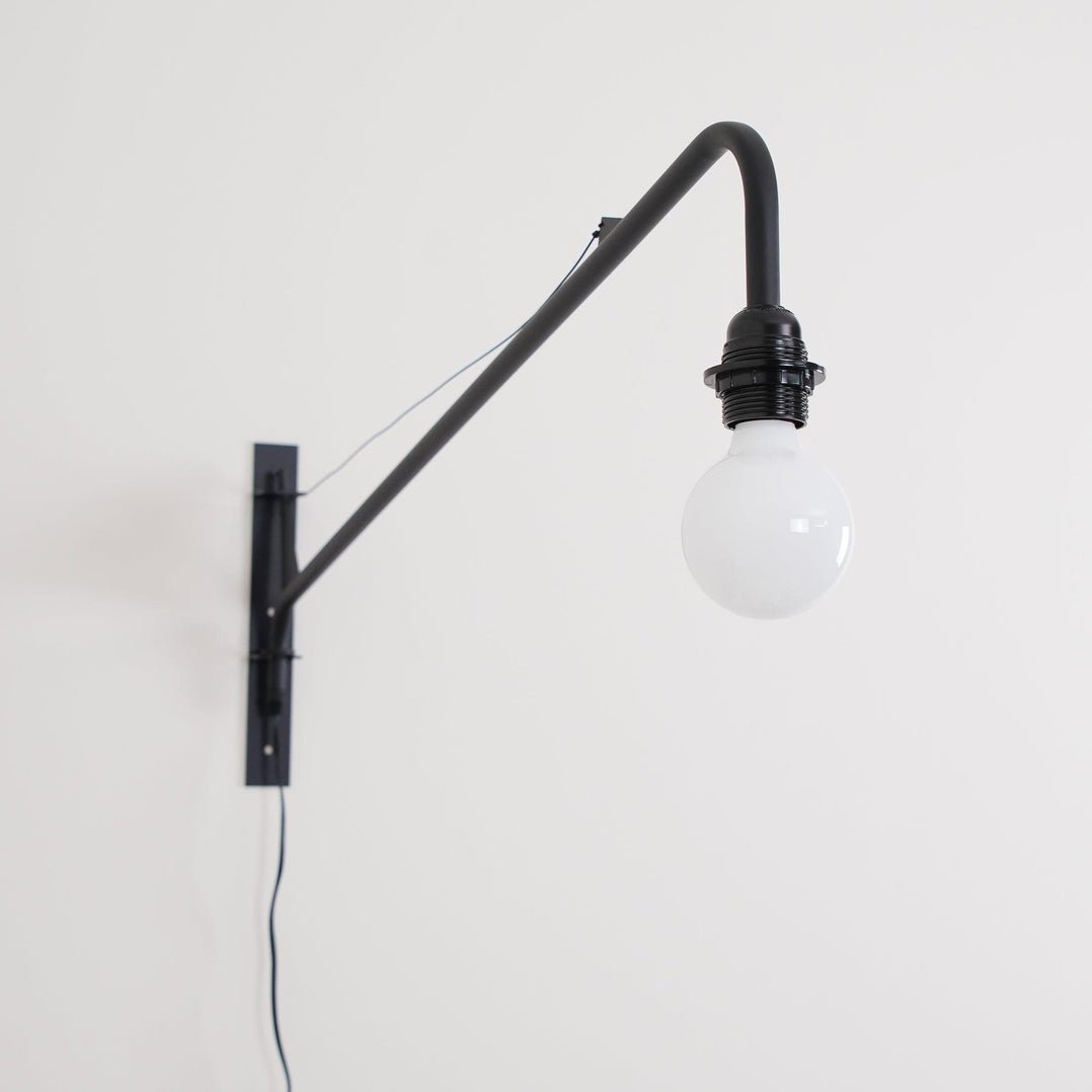 Petite Potence Wall Lamp | Metal & Glass | Black & White