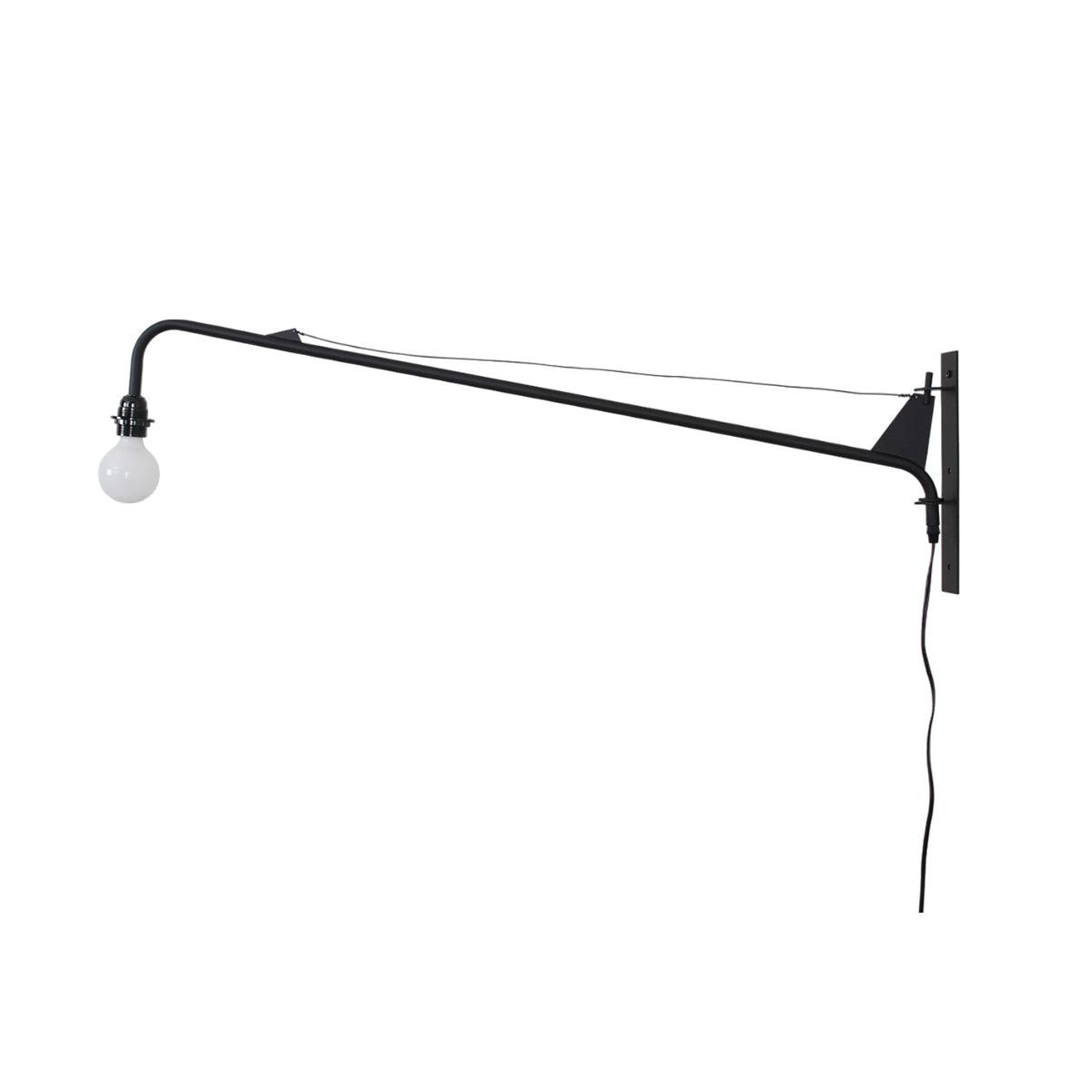 Petite Potence Wall Lamp | Metal & Glass | Black & White