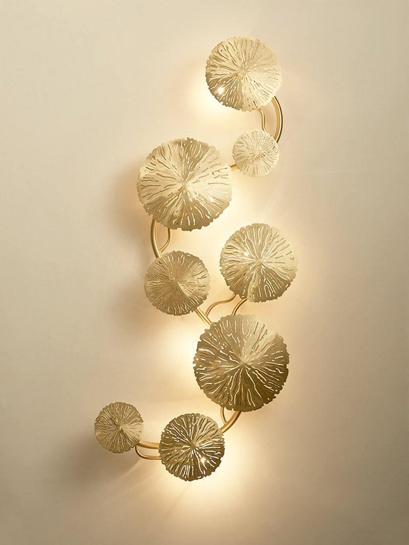 Lotus Leaf Wall Sconce | Brass | Gilded