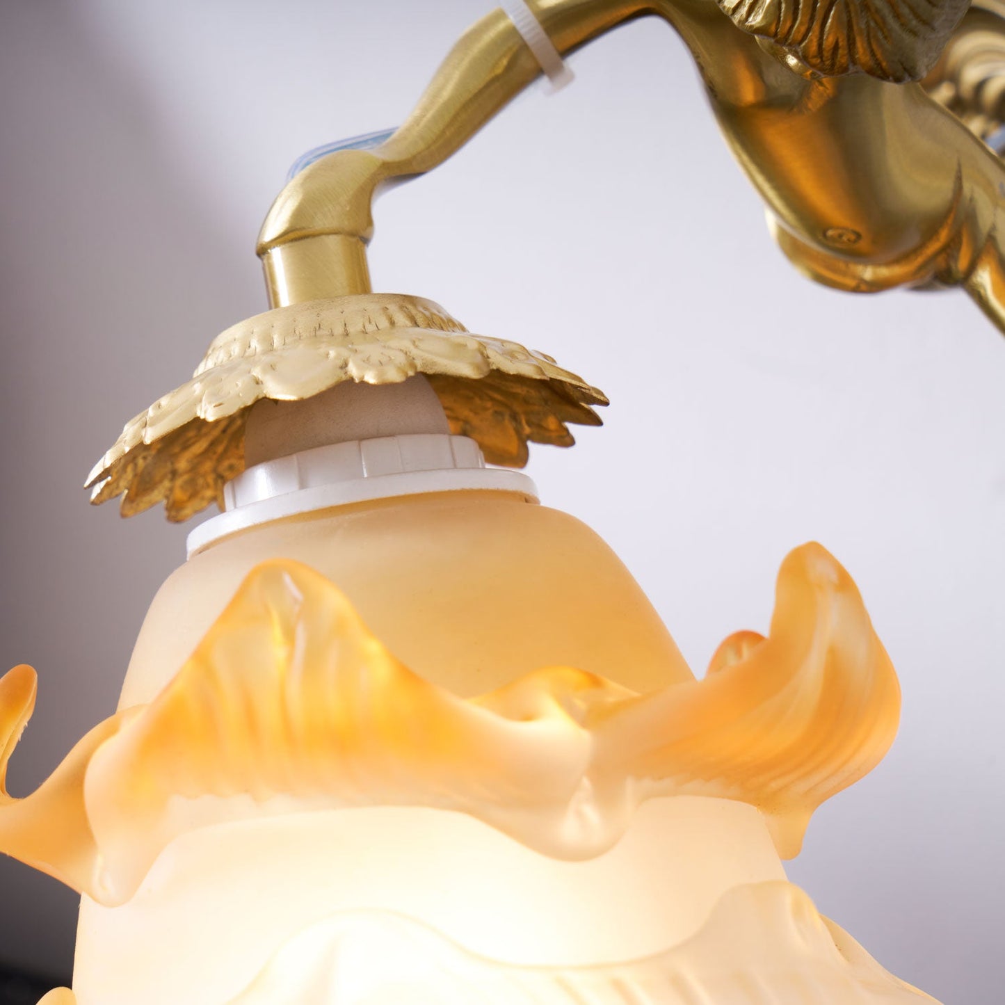Flying Angel Wall Light | Baroque Design | Copper Finish