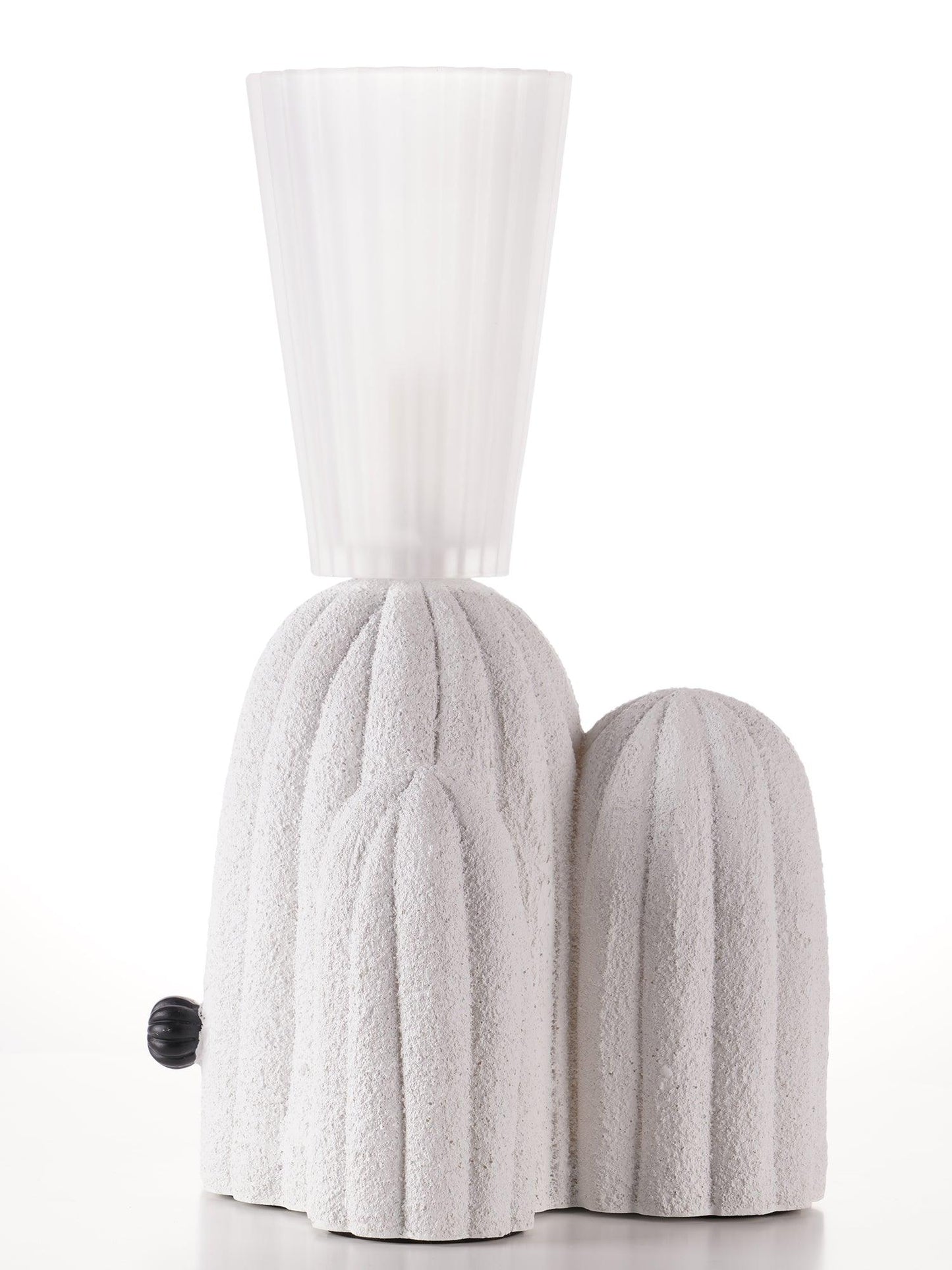 Cactus Table Lamp | Resin & Glass | White & Yellow