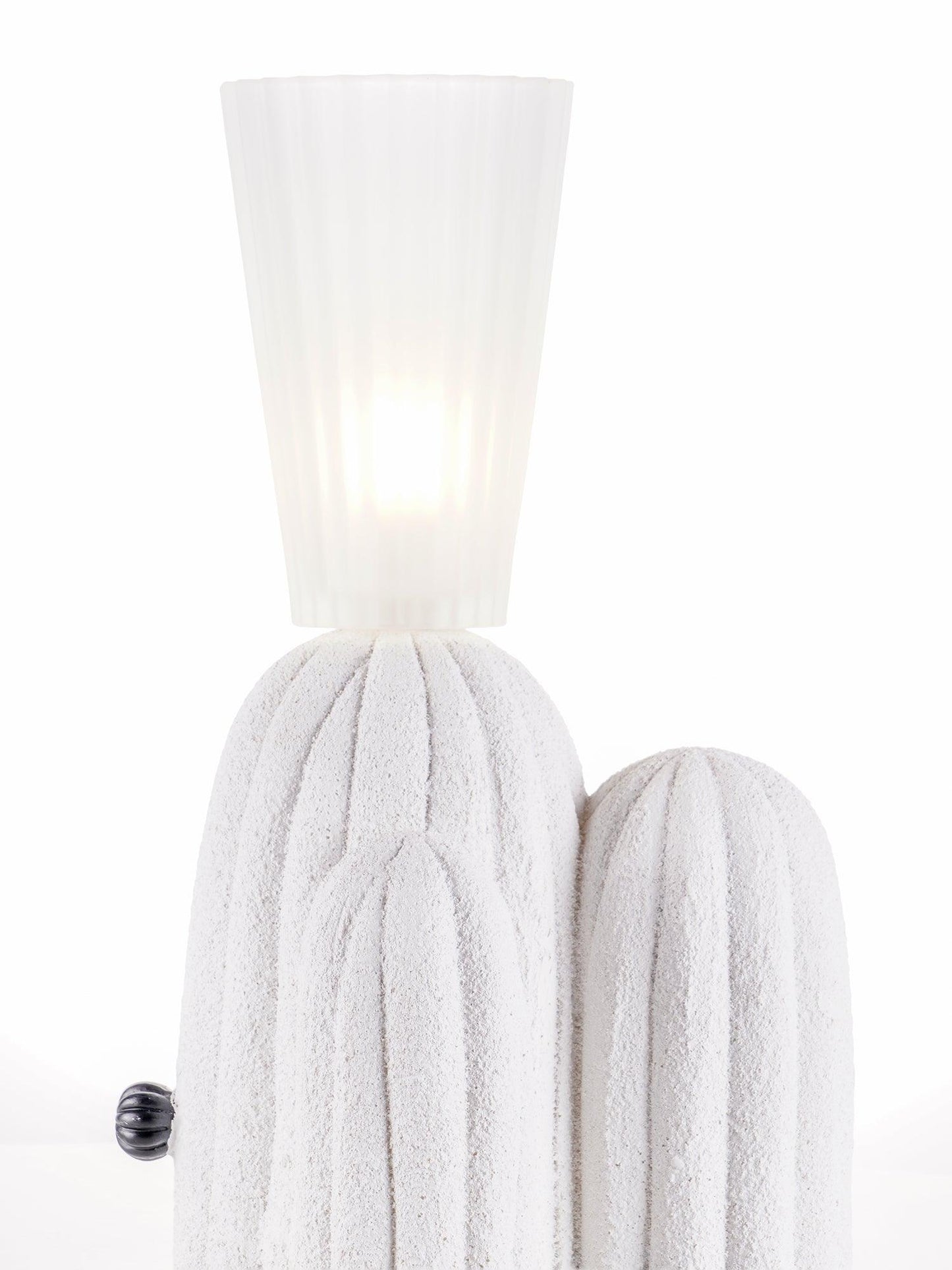 Cactus Table Lamp | Resin & Glass | White & Yellow