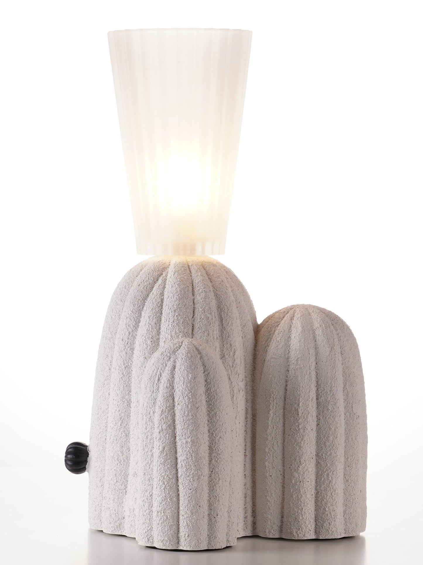 Cactus Table Lamp | Resin & Glass | White & Yellow