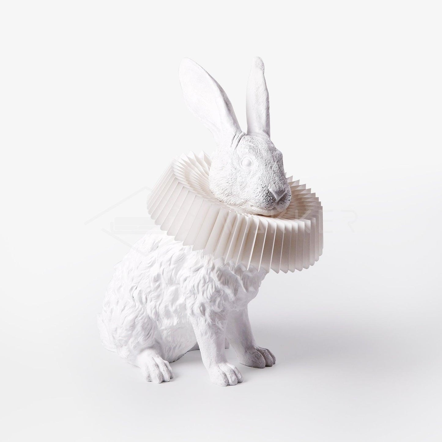 Rabbit Table Lamp | White Resin & Acrylic | Integrated LED