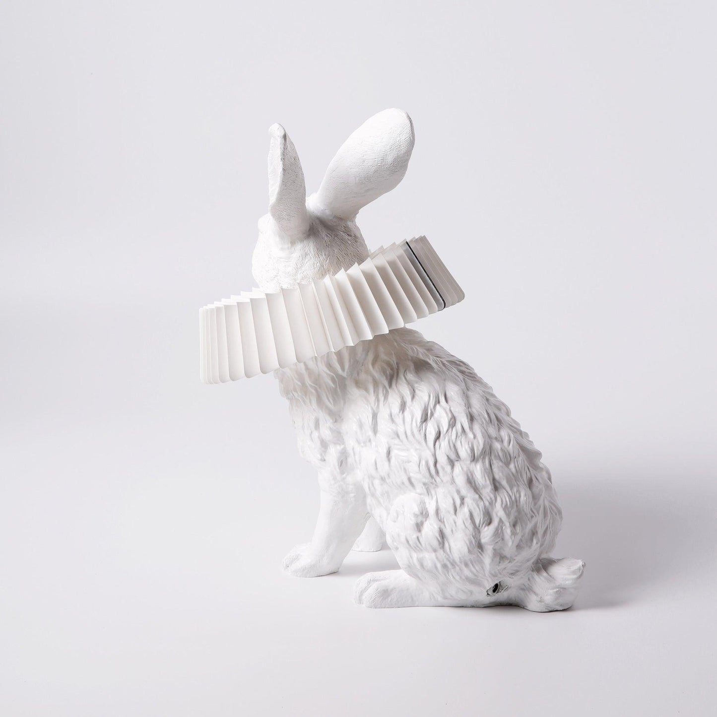 Rabbit Table Lamp | White Resin & Acrylic | Integrated LED