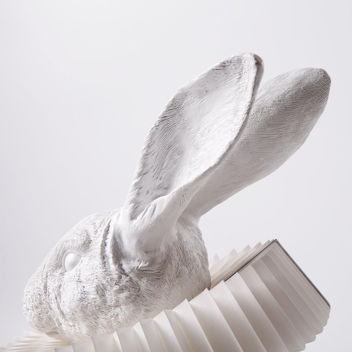 Rabbit Table Lamp | White Resin & Acrylic | Integrated LED
