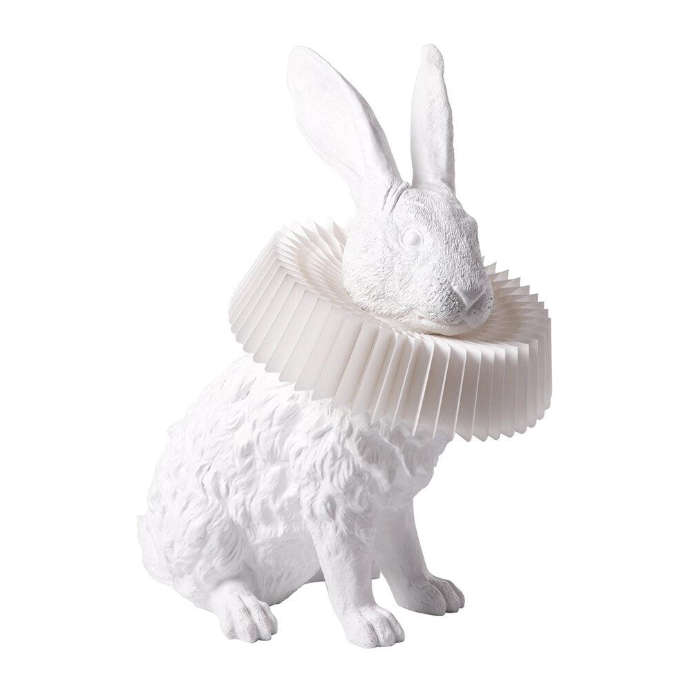 Rabbit Table Lamp | White Resin & Acrylic | Integrated LED