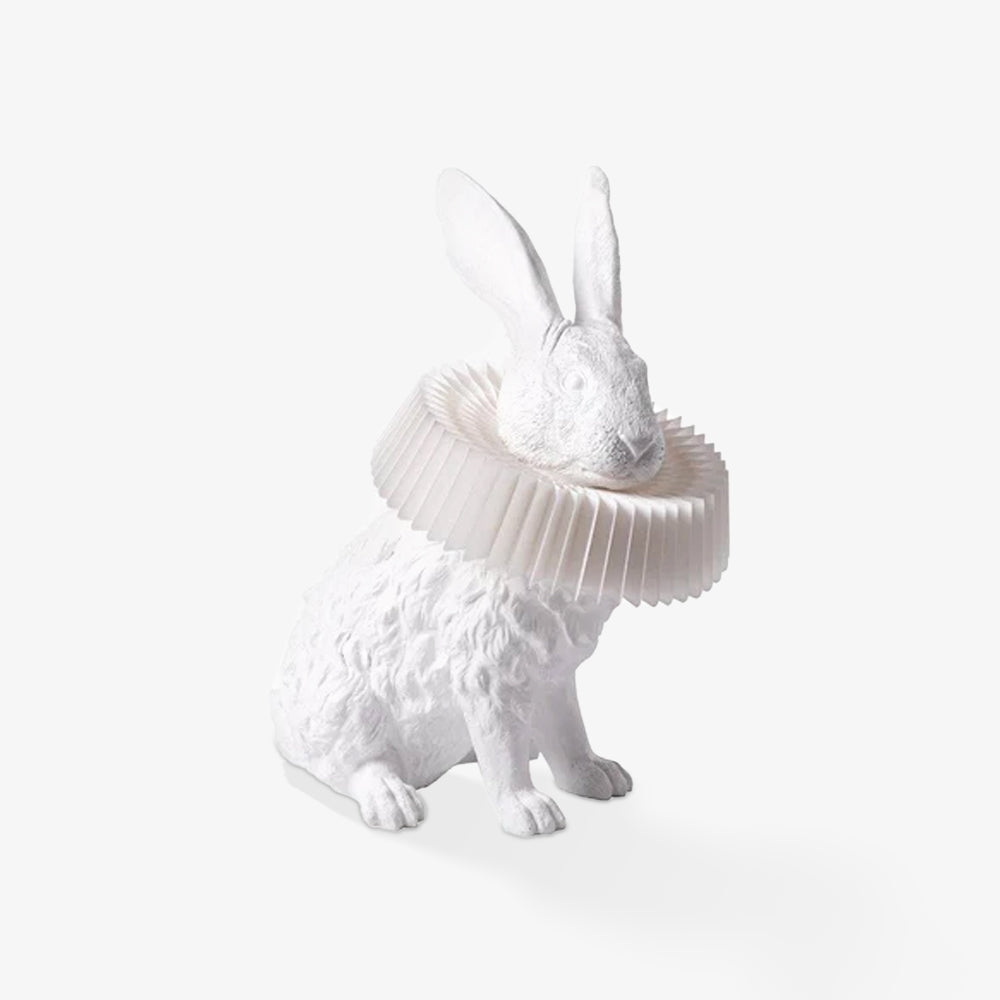 Rabbit Table Lamp | White Resin & Acrylic | Integrated LED