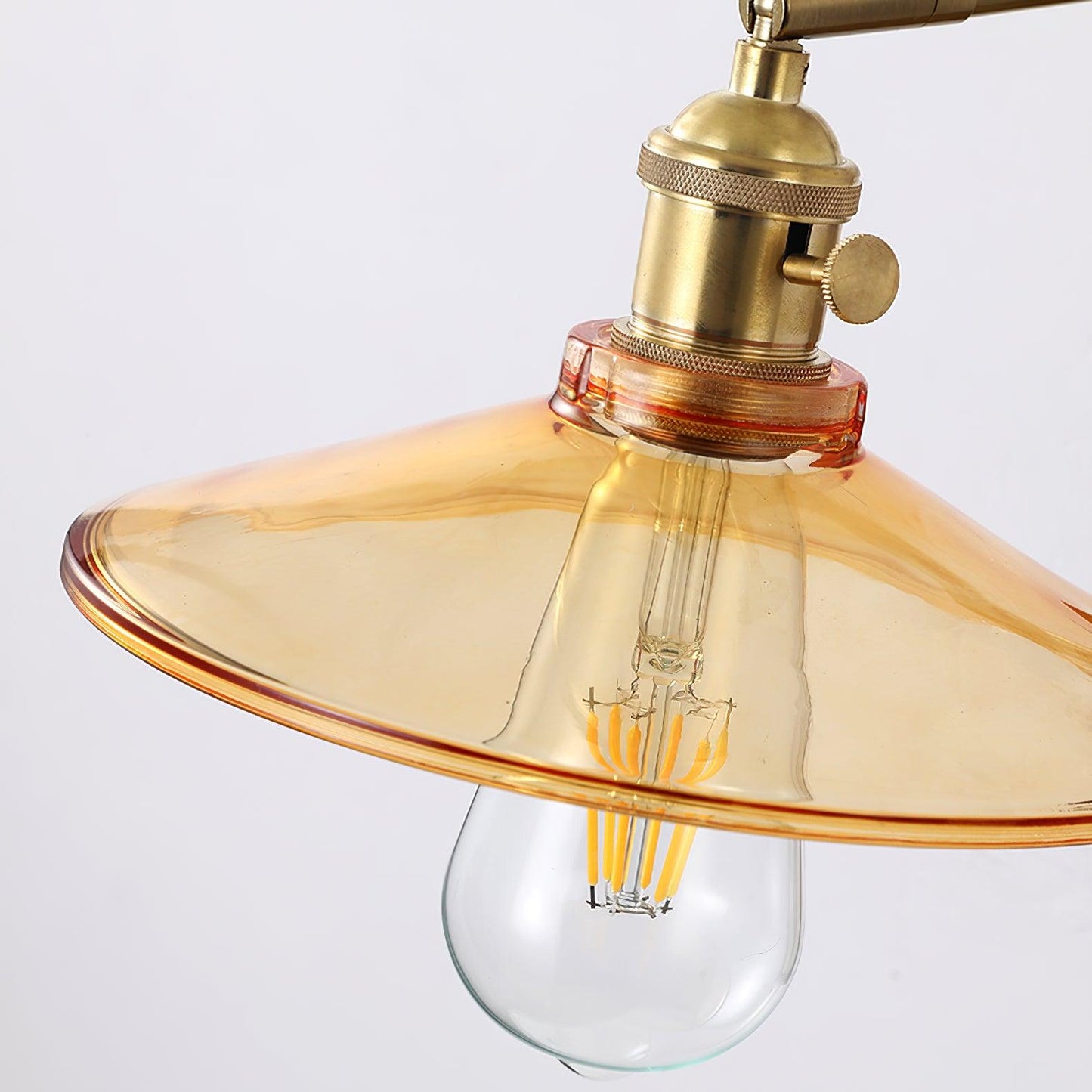 Rafi Wall Lamp Set | Bamboo, Glass & Brass | Green & Cognac