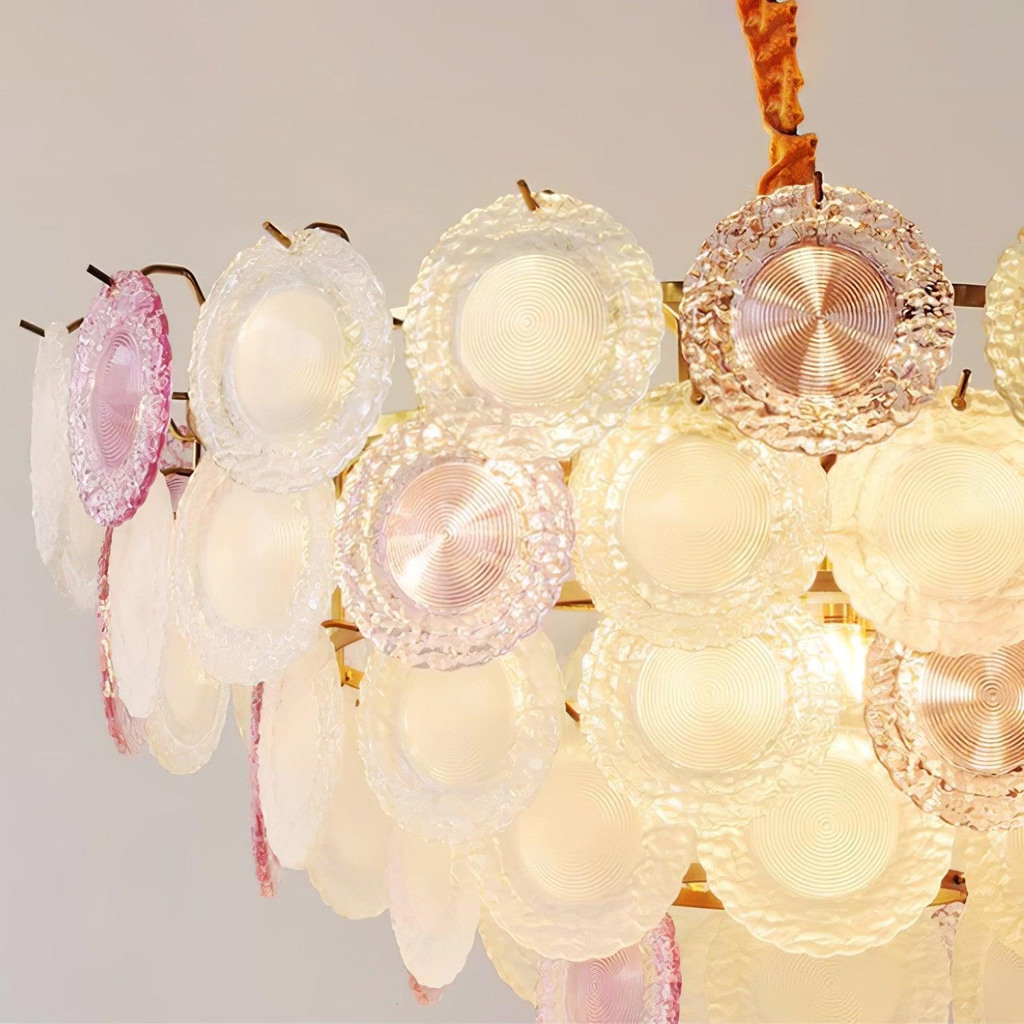 Rainbow Chandelier | Iron & Mesh | Black Multi-Color Shades