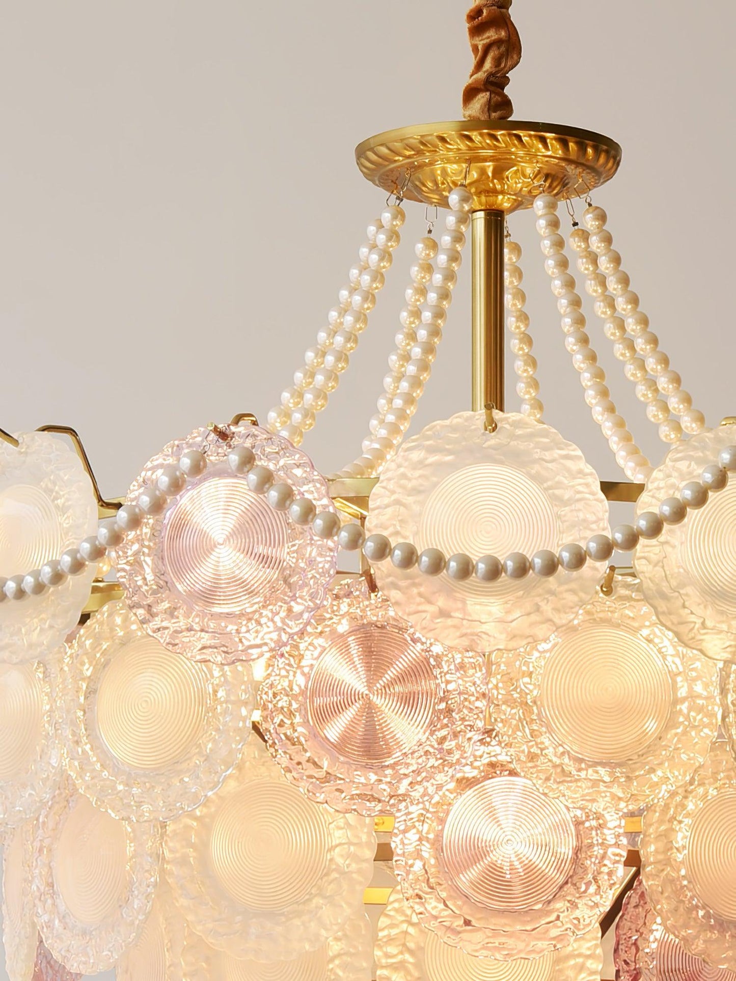 Rainbow Chandelier | Iron & Mesh | Black Multi-Color Shades