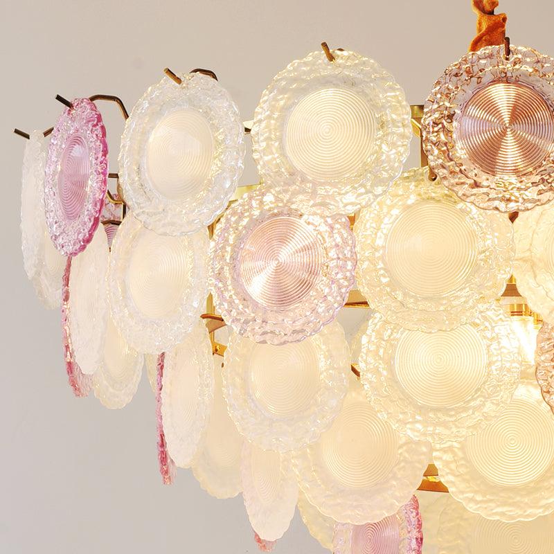 Rainbow Chandelier | Iron & Mesh | Black Multi-Color Shades