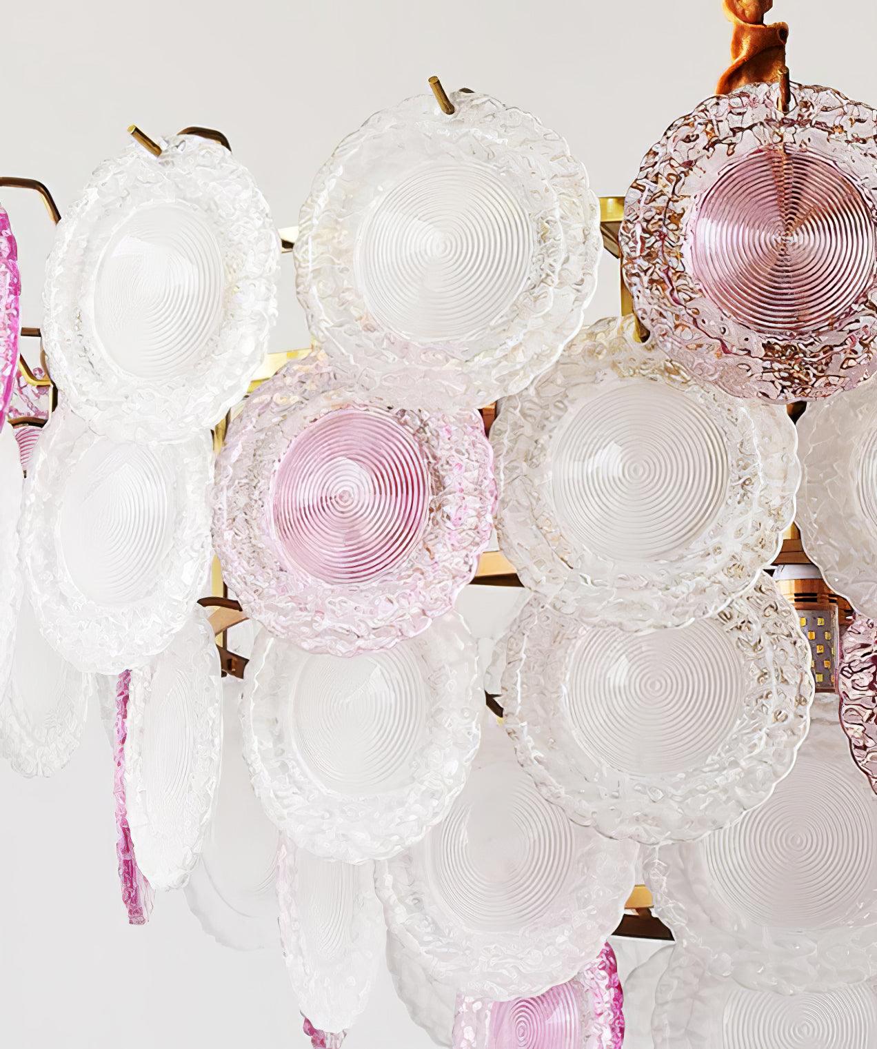 Rainbow Chandelier | Iron & Mesh | Black Multi-Color Shades