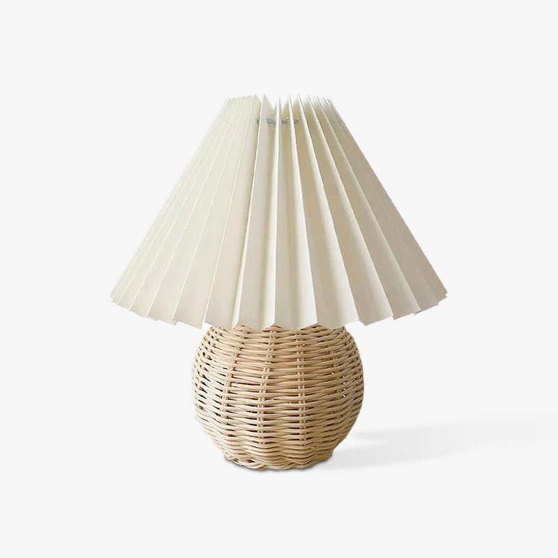 Rattan Table Lamp | Integrated LED | 24cm Diameter