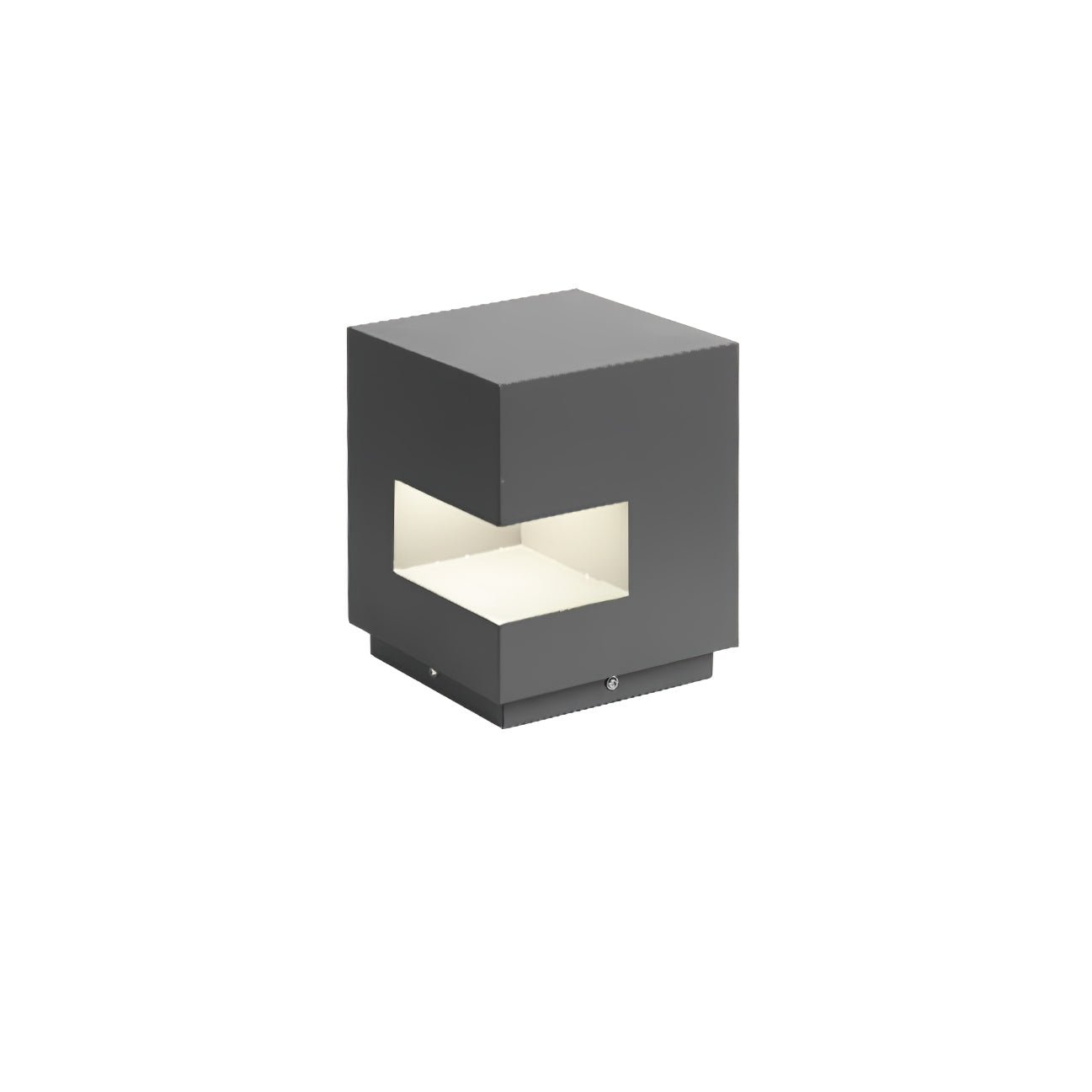 Outdoor Post Light | Waterproof Metal & Acrylic | Black