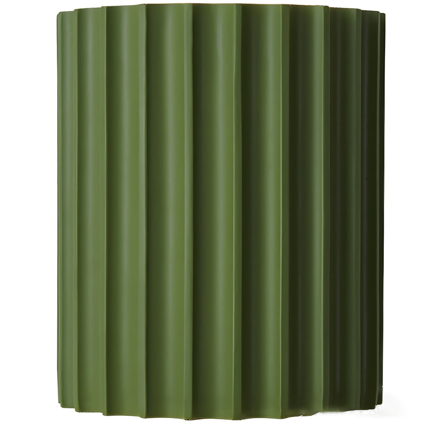 Resin Ribbed Wall Lamp | Matte Black Finish | 14cm Diameter