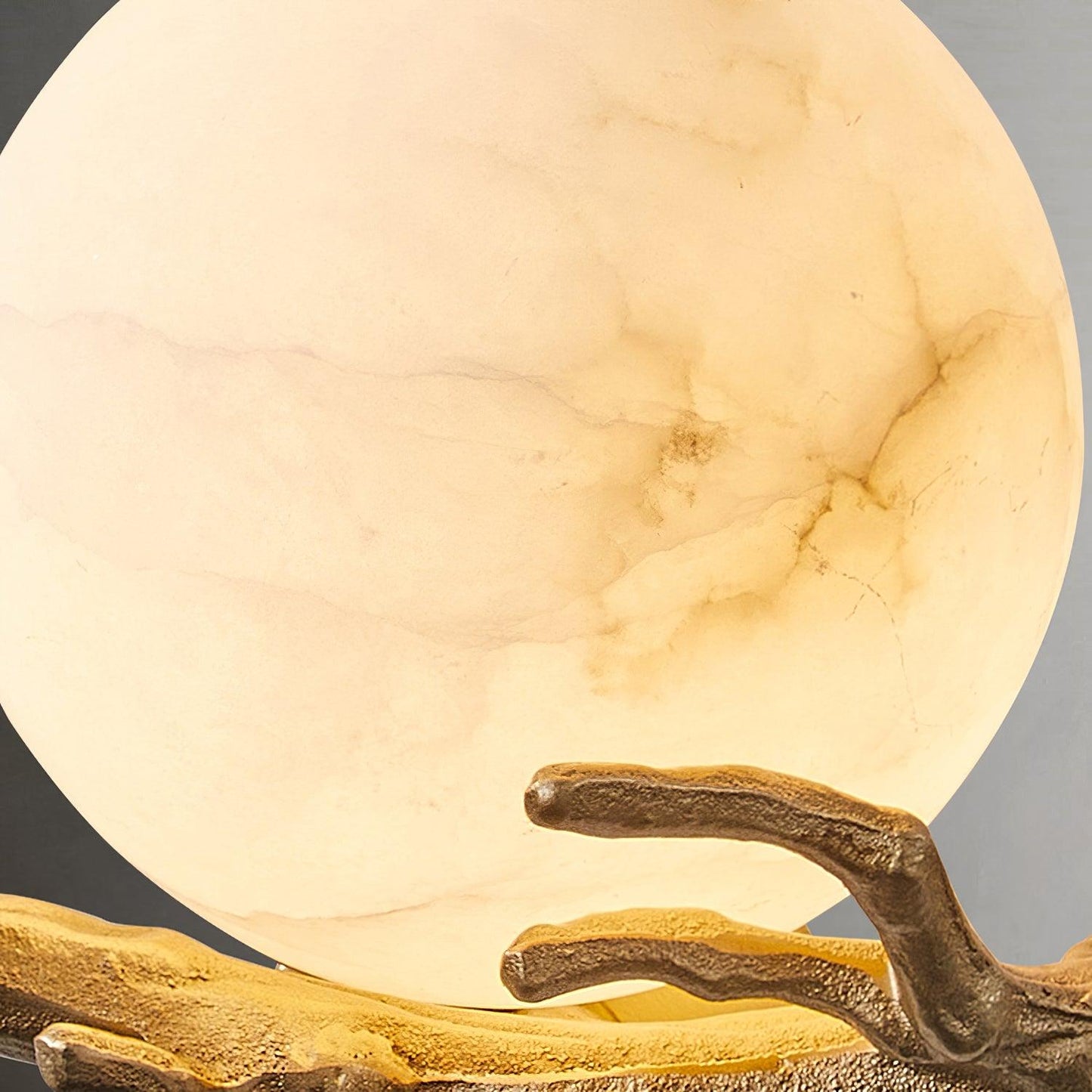 Retro Brass Wall Sconce | Gold Finish with Marble Shade | Set of 2