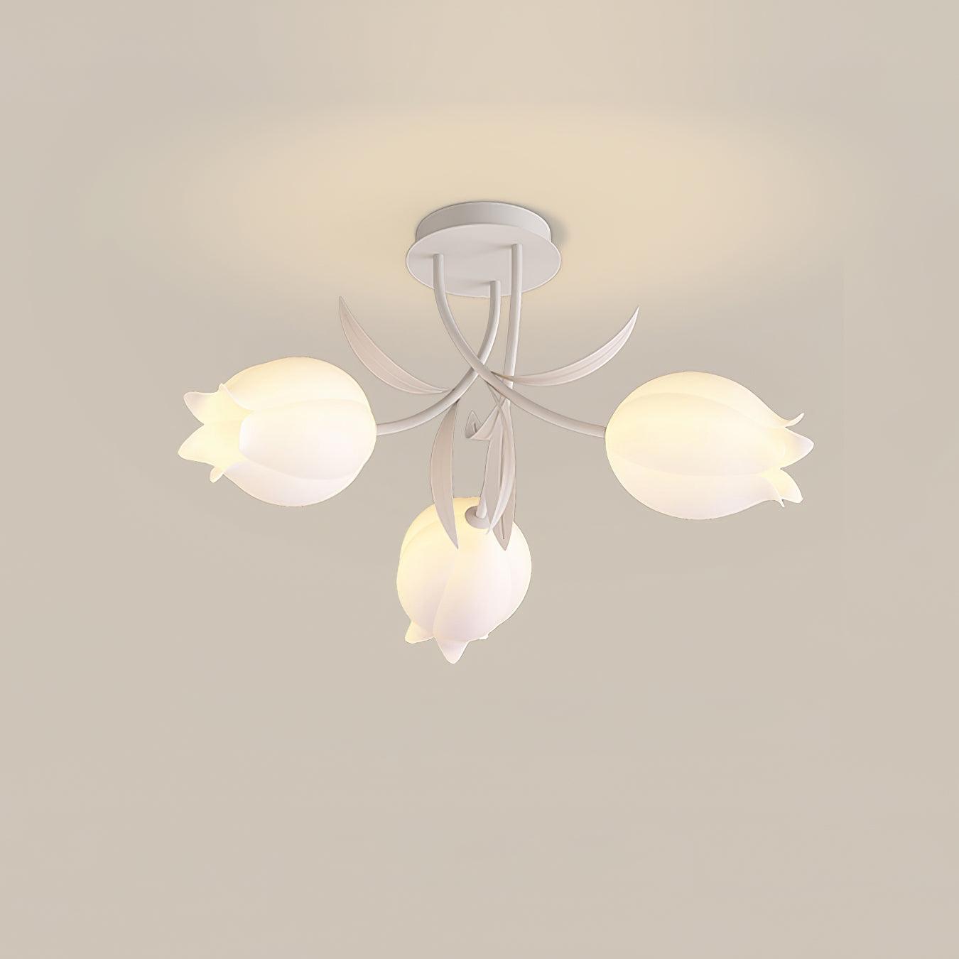 Ricko Ceiling Light | Metal & Acrylic | 3, 9, or 12 Heads | Green or White