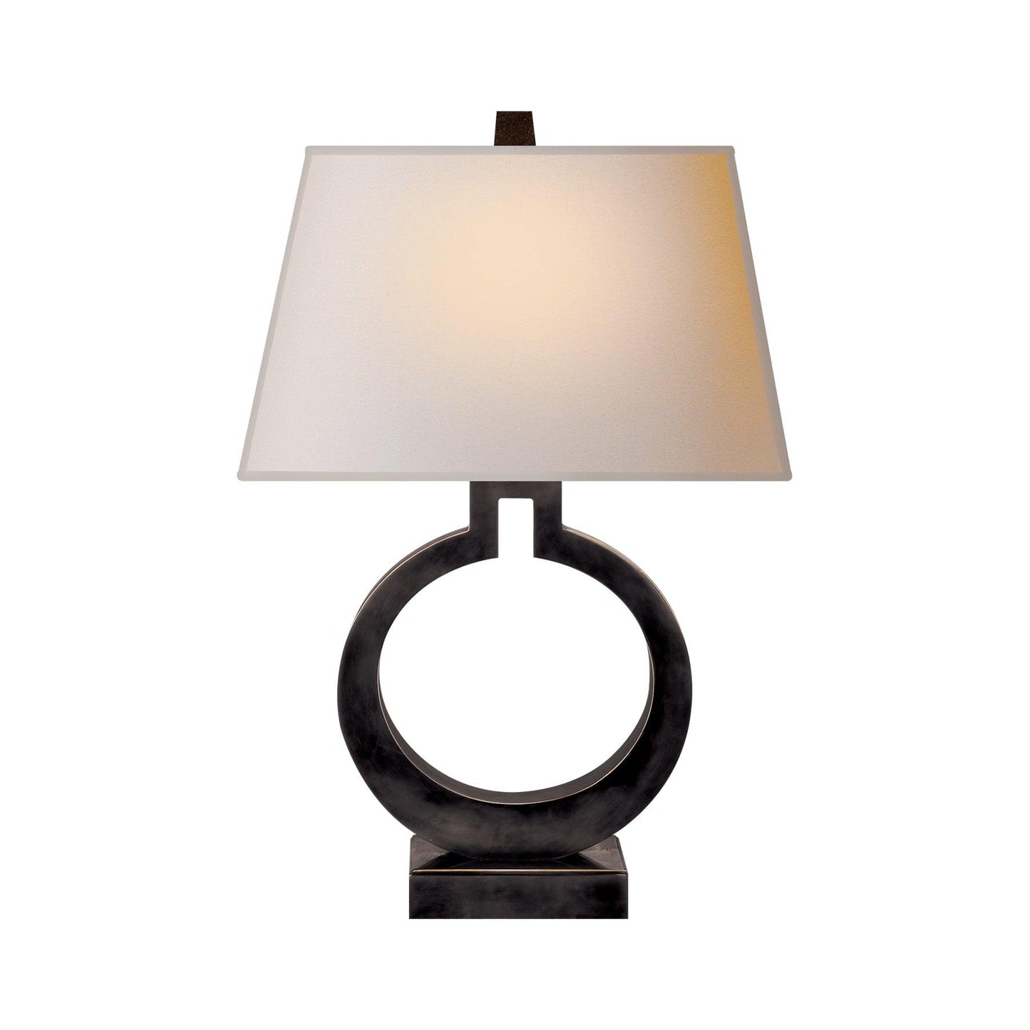 Table Lamp | Metal & Fabric | Gold and White