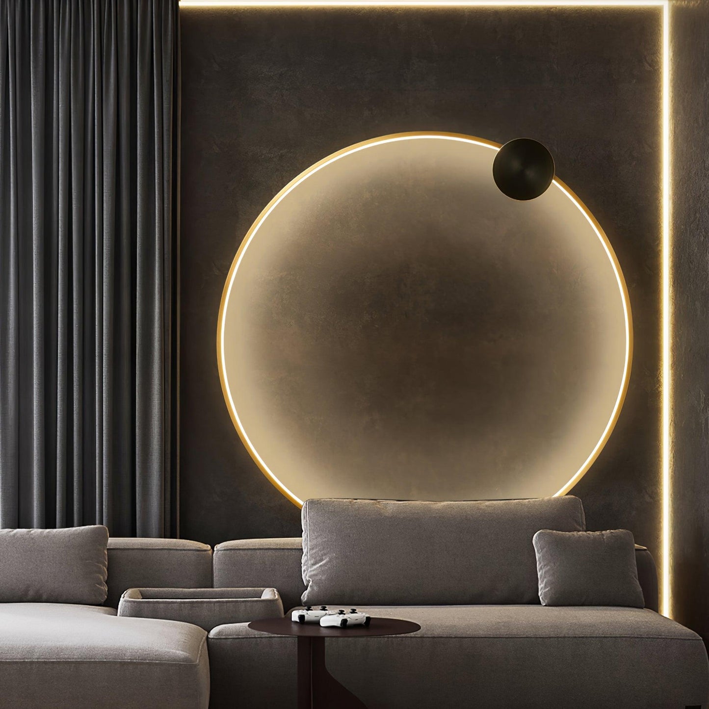 LED Wall Light | Brass & Silicone | Set of 2