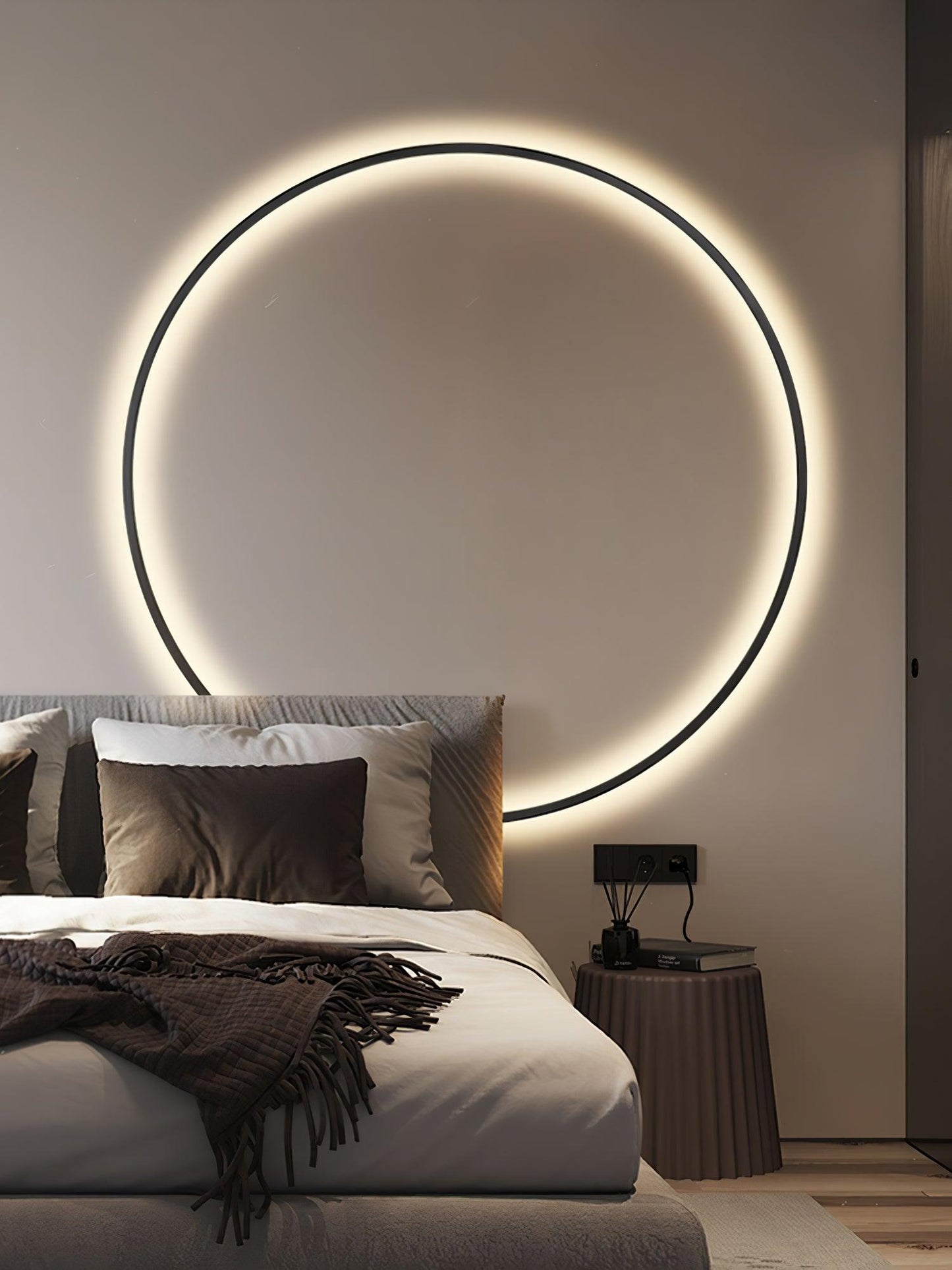 LED Wall Light | Brass & Silicone | Set of 2