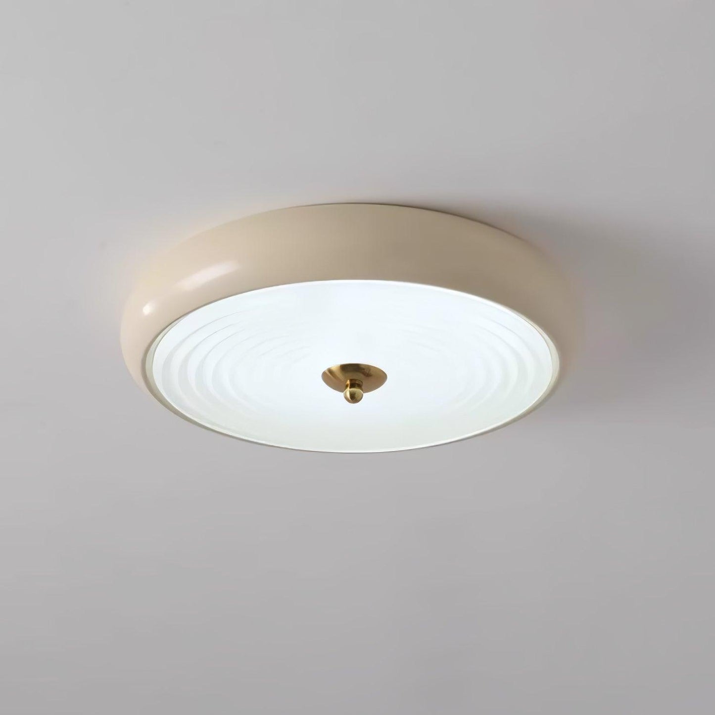 Ripple Cream Ceiling Lamp | Glass Shade | Multiple Sizes