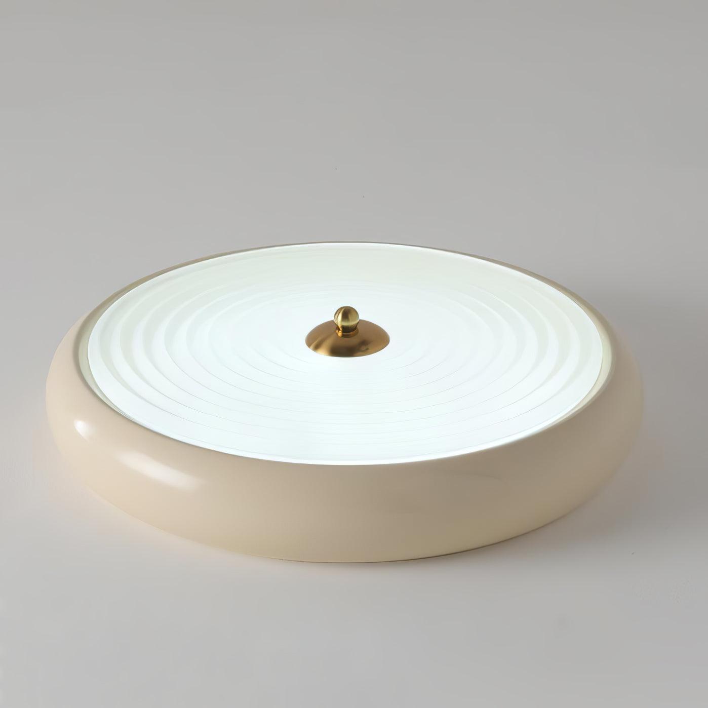 Ripple Cream Ceiling Lamp | Glass Shade | Multiple Sizes