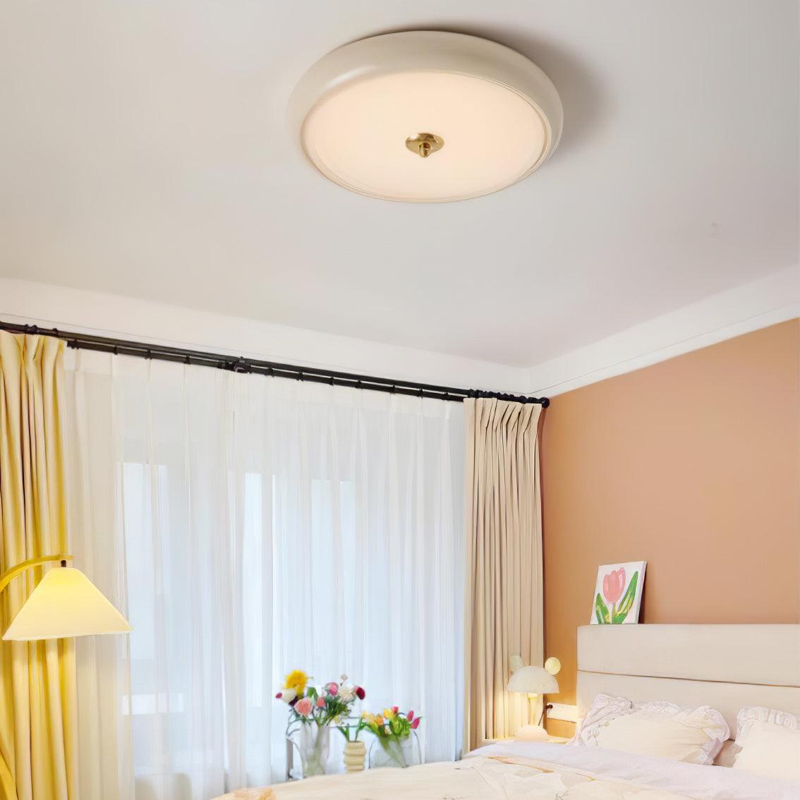 Ripple Cream Ceiling Lamp | Glass Shade | Multiple Sizes