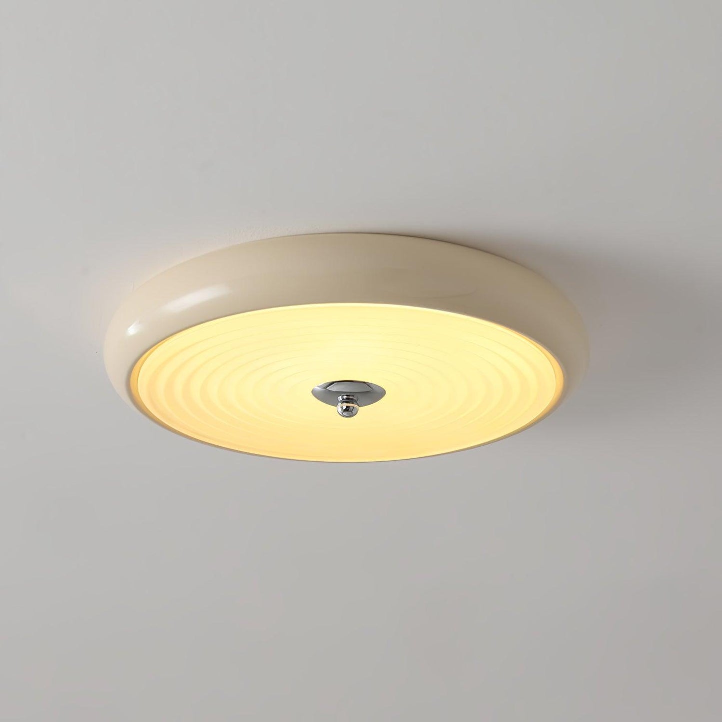 Ripple Cream Ceiling Lamp | Glass Shade | Multiple Sizes