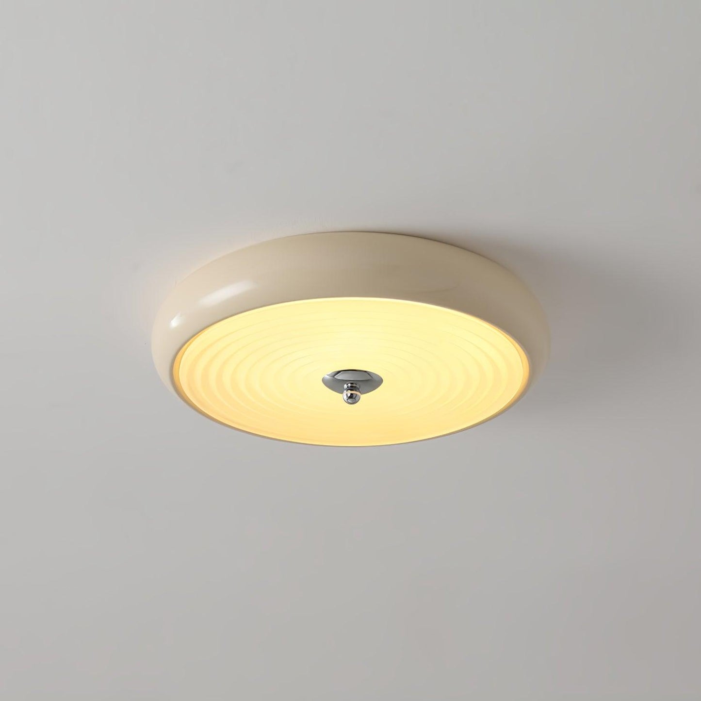 Ripple Cream Ceiling Lamp | Glass Shade | Multiple Sizes