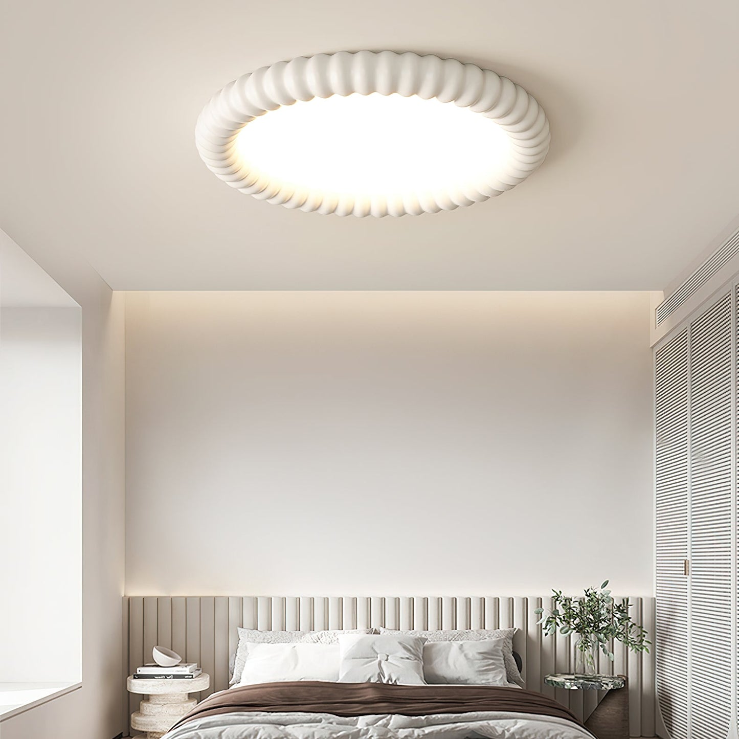 Ripple Halo Ceiling Light | Metal & Acrylic | 50cm Diameter