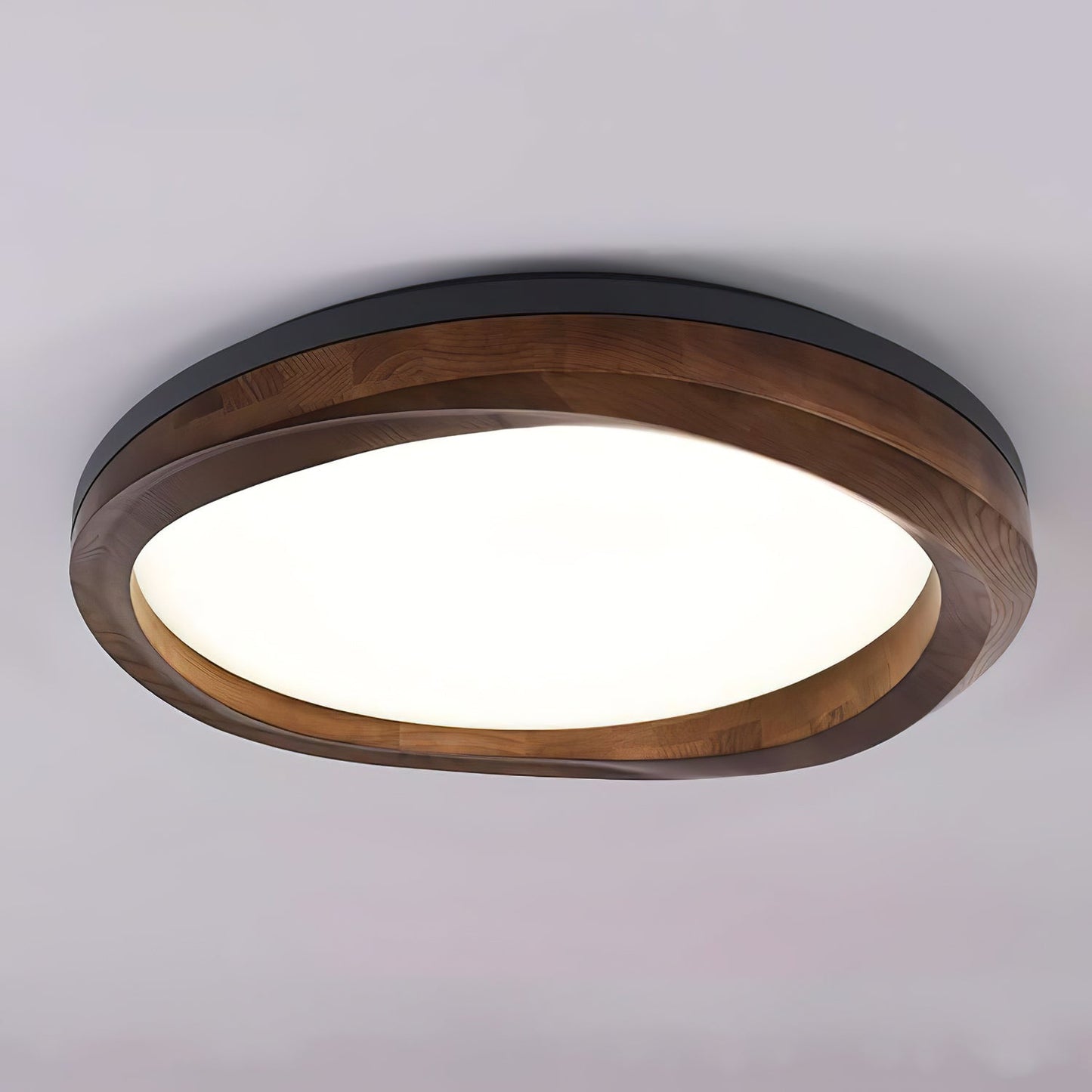 Ripple Wood Ceiling Light | Natural Wood & Acrylic | Multiple Sizes Available