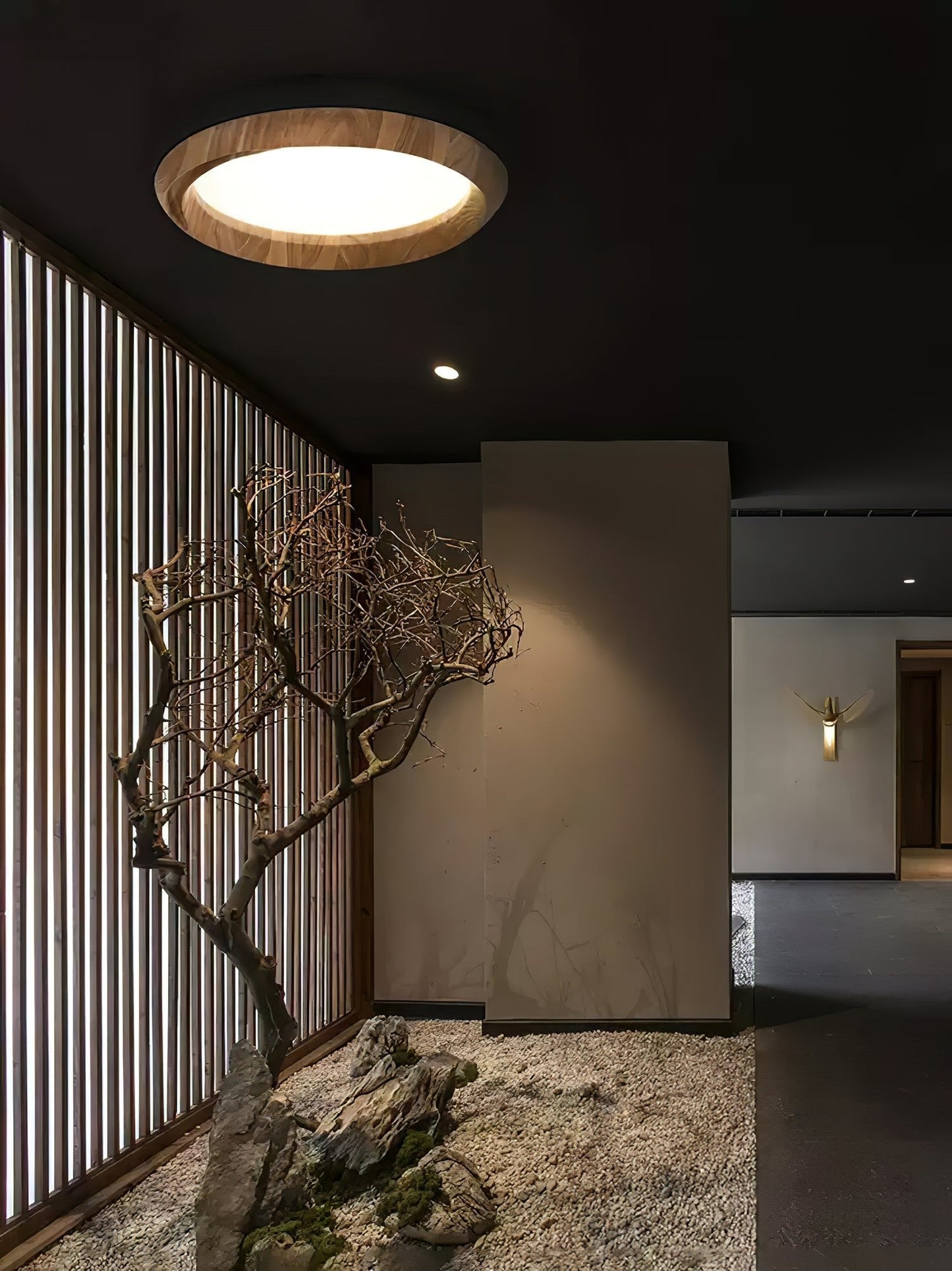 Ripple Wood Ceiling Light | Natural Wood & Acrylic | Multiple Sizes Available