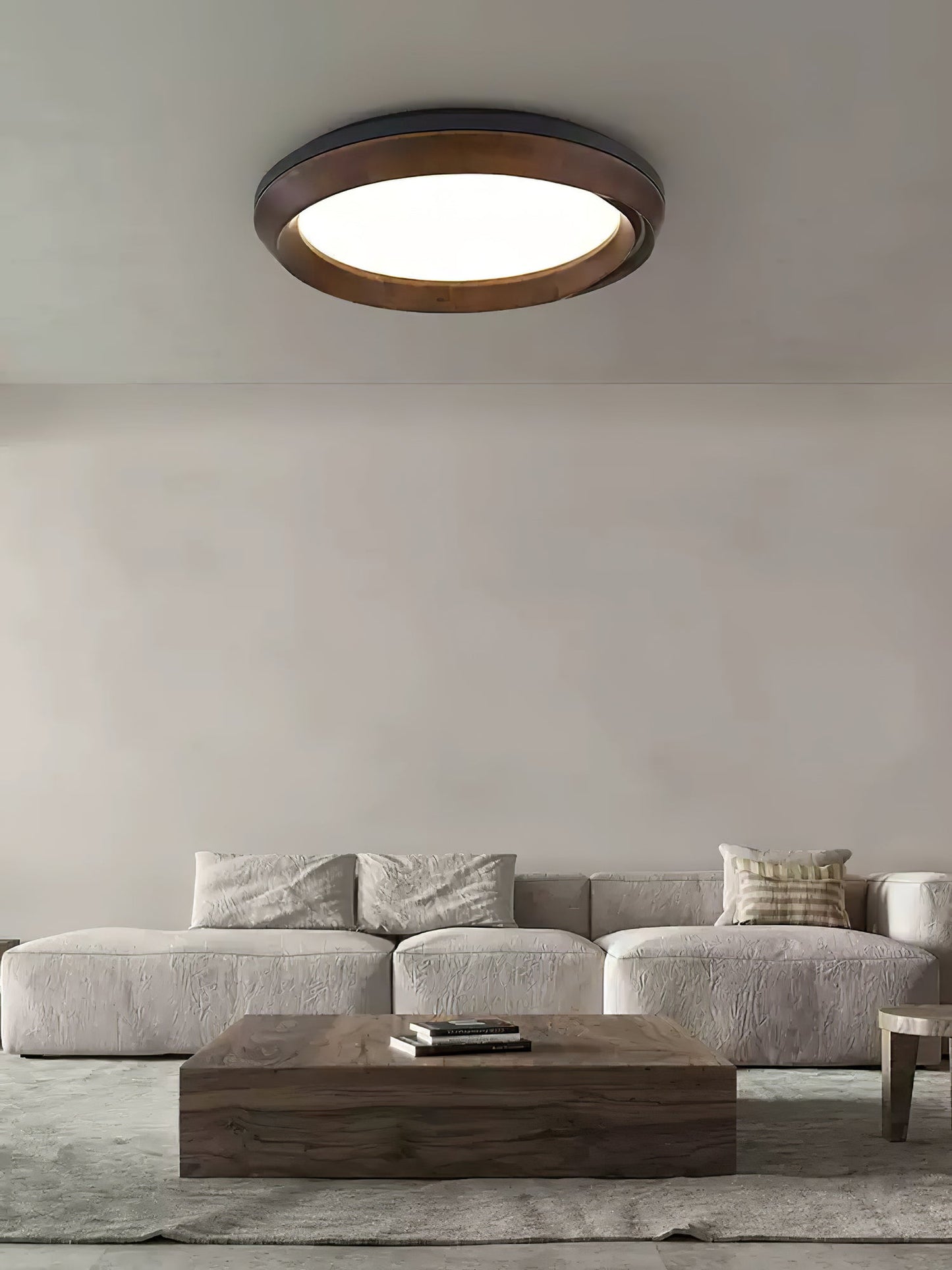 Ripple Wood Ceiling Light | Natural Wood & Acrylic | Multiple Sizes Available