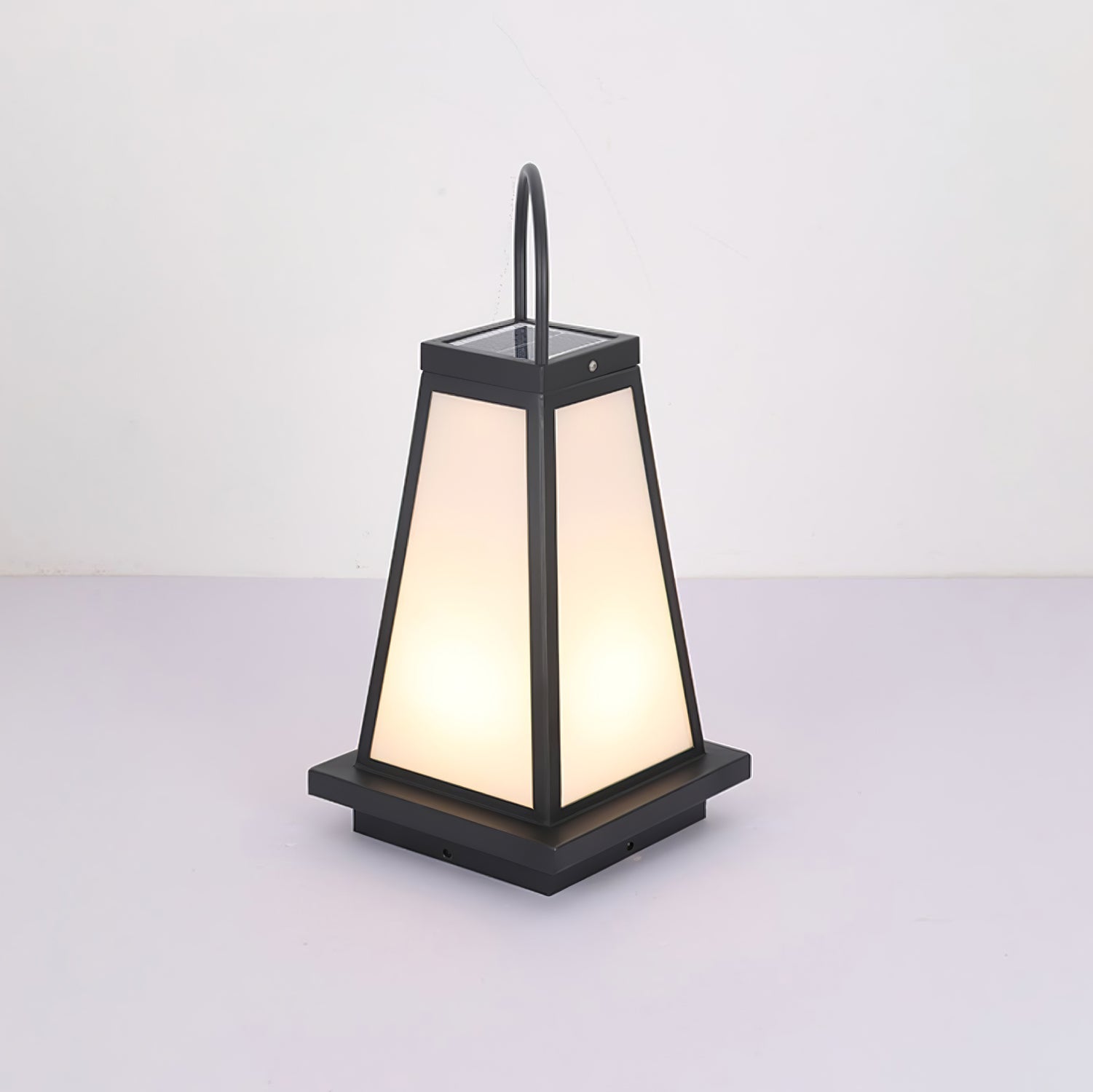 Solar Outdoor Lantern | Stainless Steel & Acrylic | Warm Light, 50cm