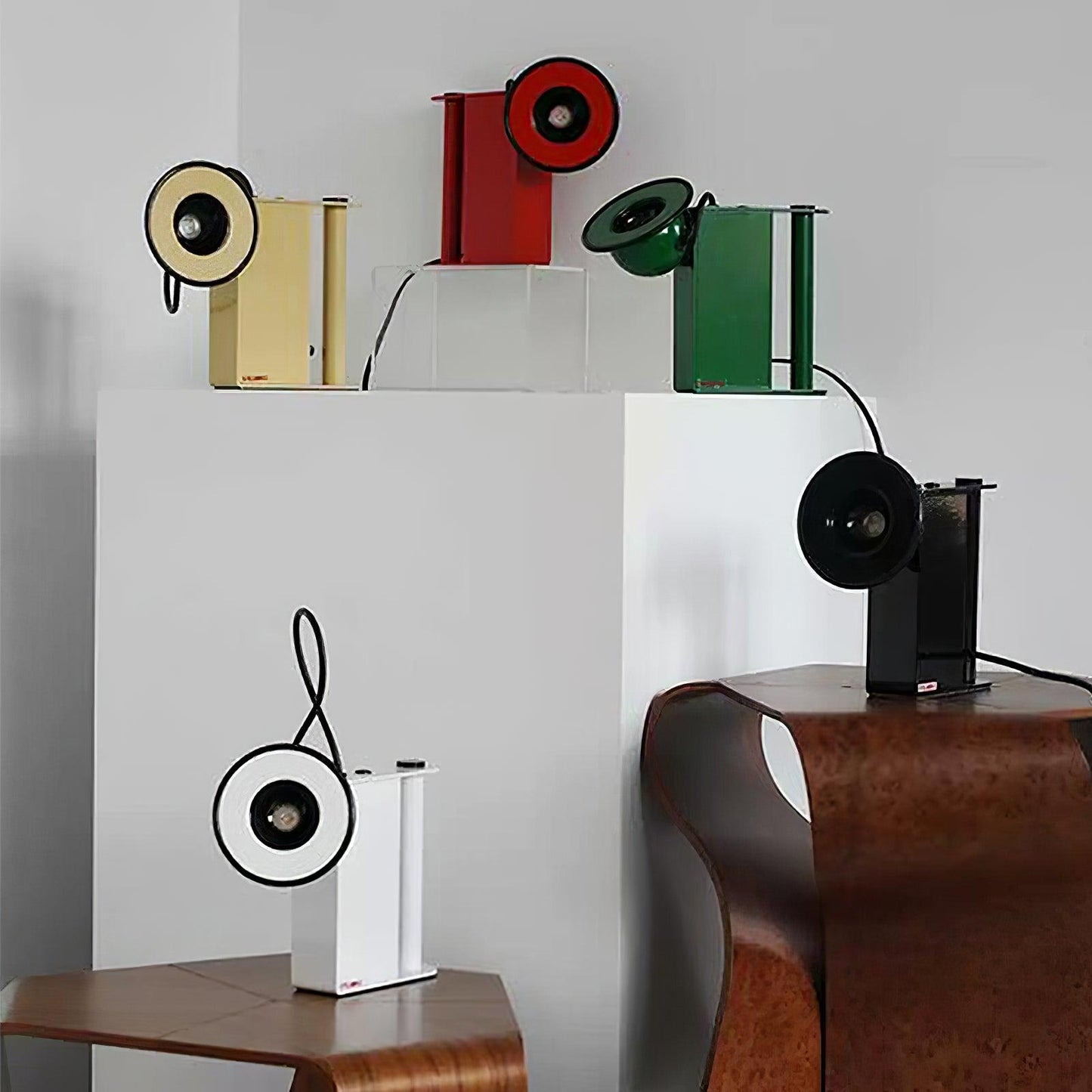 Roland Camera Desk Lamp | Adjustable Metal Light | Black, Green, Beige, Red