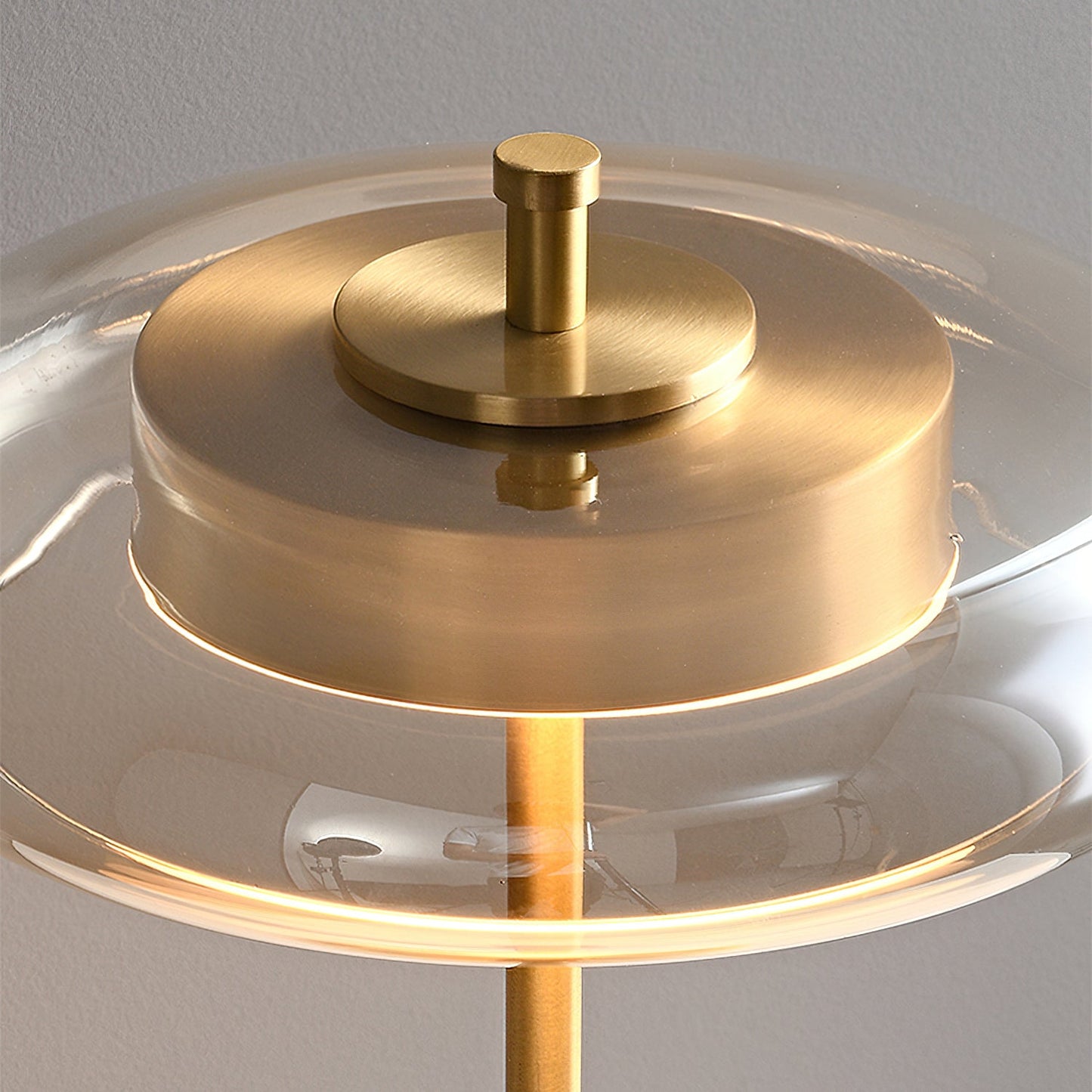 Ronaldo Floor Lamp | Walnut Wood & Brass | 128cm Height
