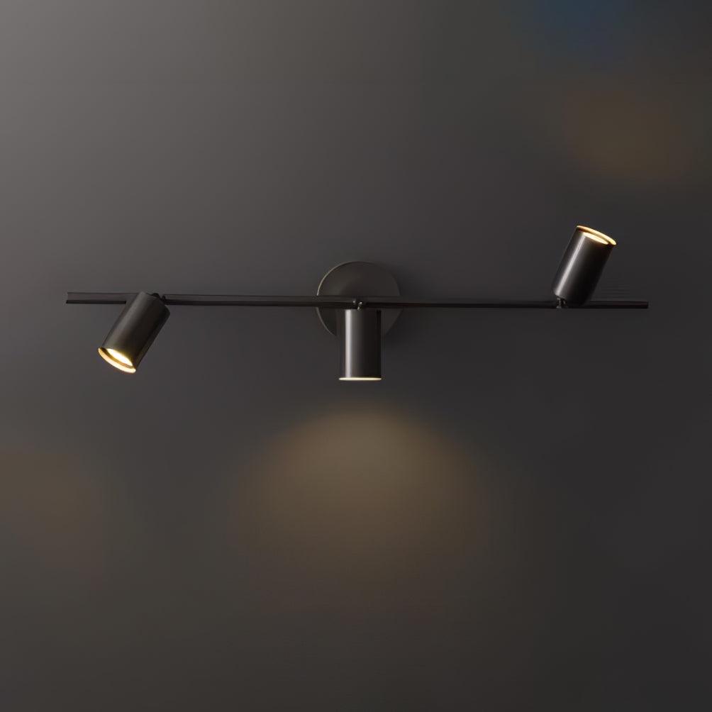 Rotatable Spotlight Wall Light | Brass & Acrylic | 2, 3, or 4 Light Heads